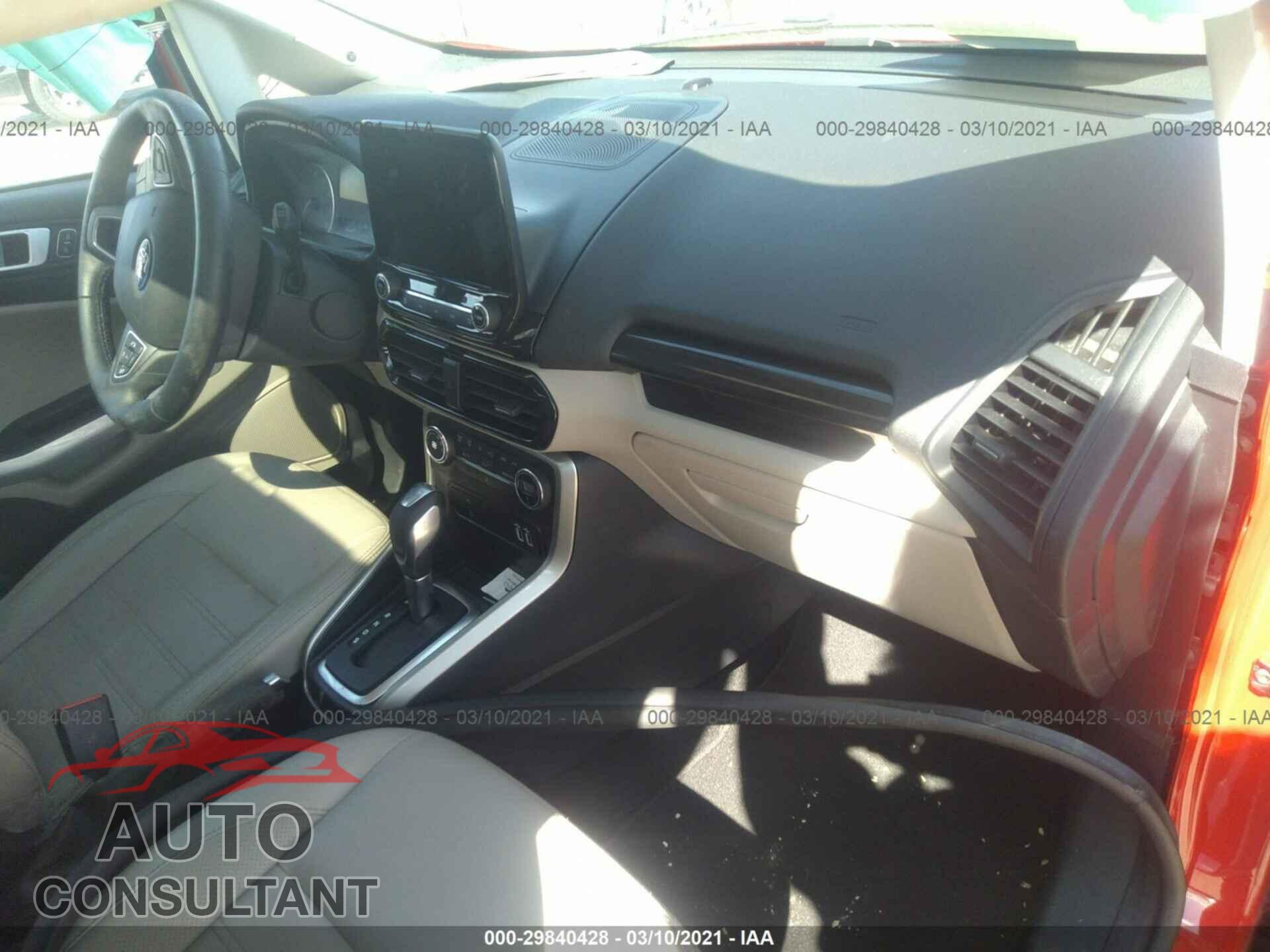 FORD ECOSPORT 2020 - MAJ6S3KL6LC367667