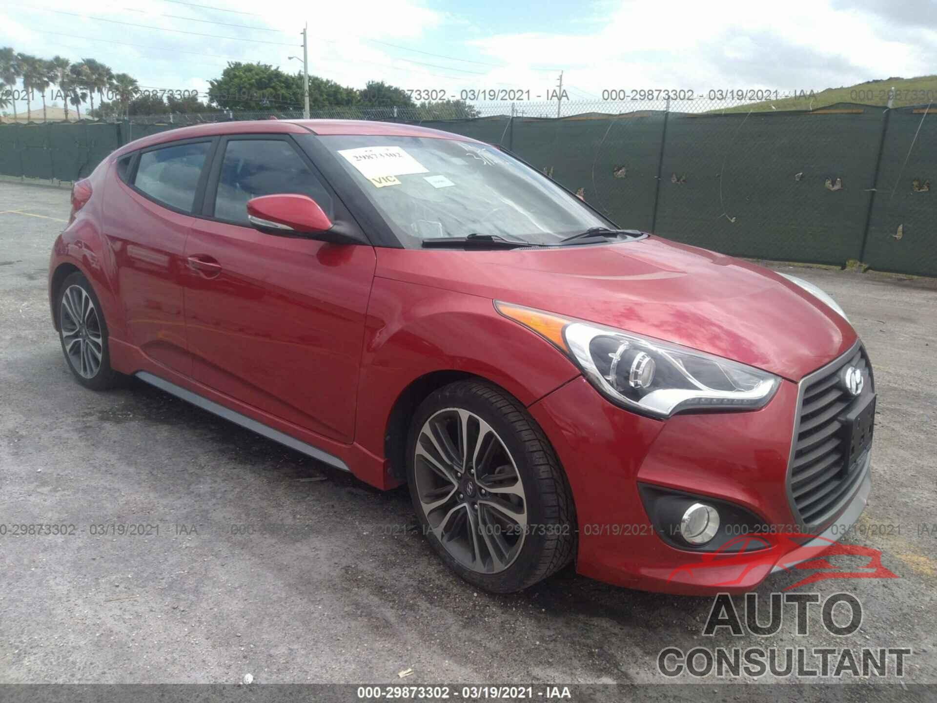 HYUNDAI VELOSTER 2016 - KMHTC6AE2GU261341