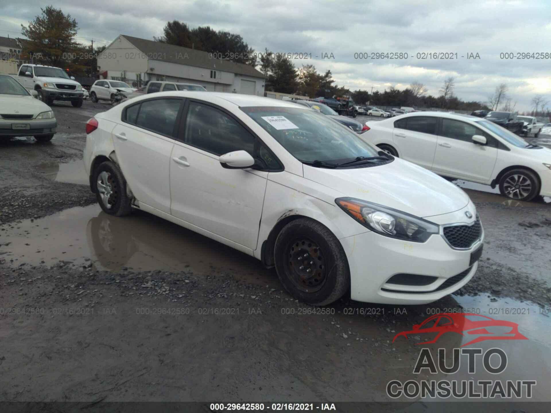 KIA FORTE 2016 - KNAFK4A68G5510962