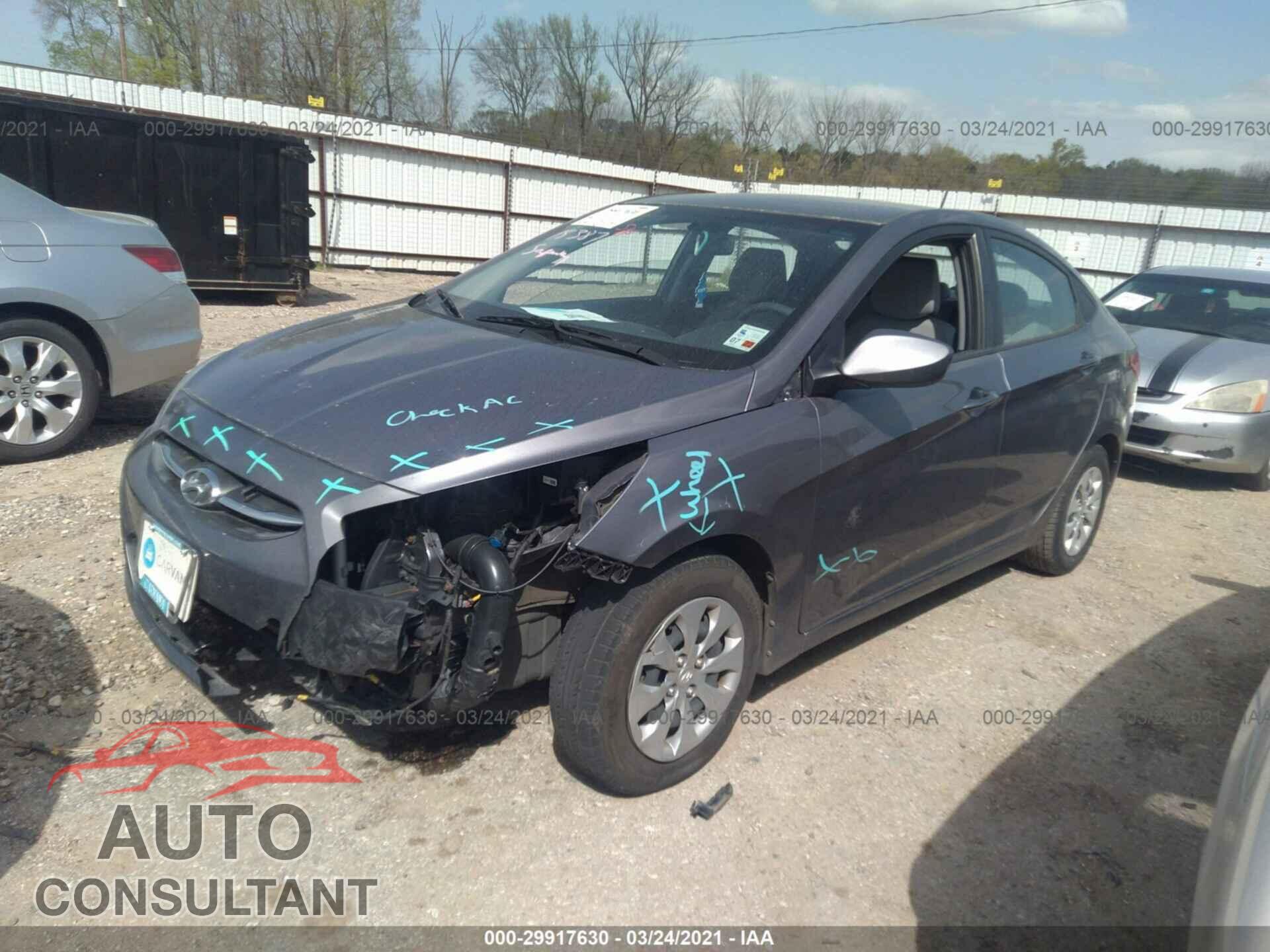 HYUNDAI ACCENT 2016 - KMHCT4AE3GU107046