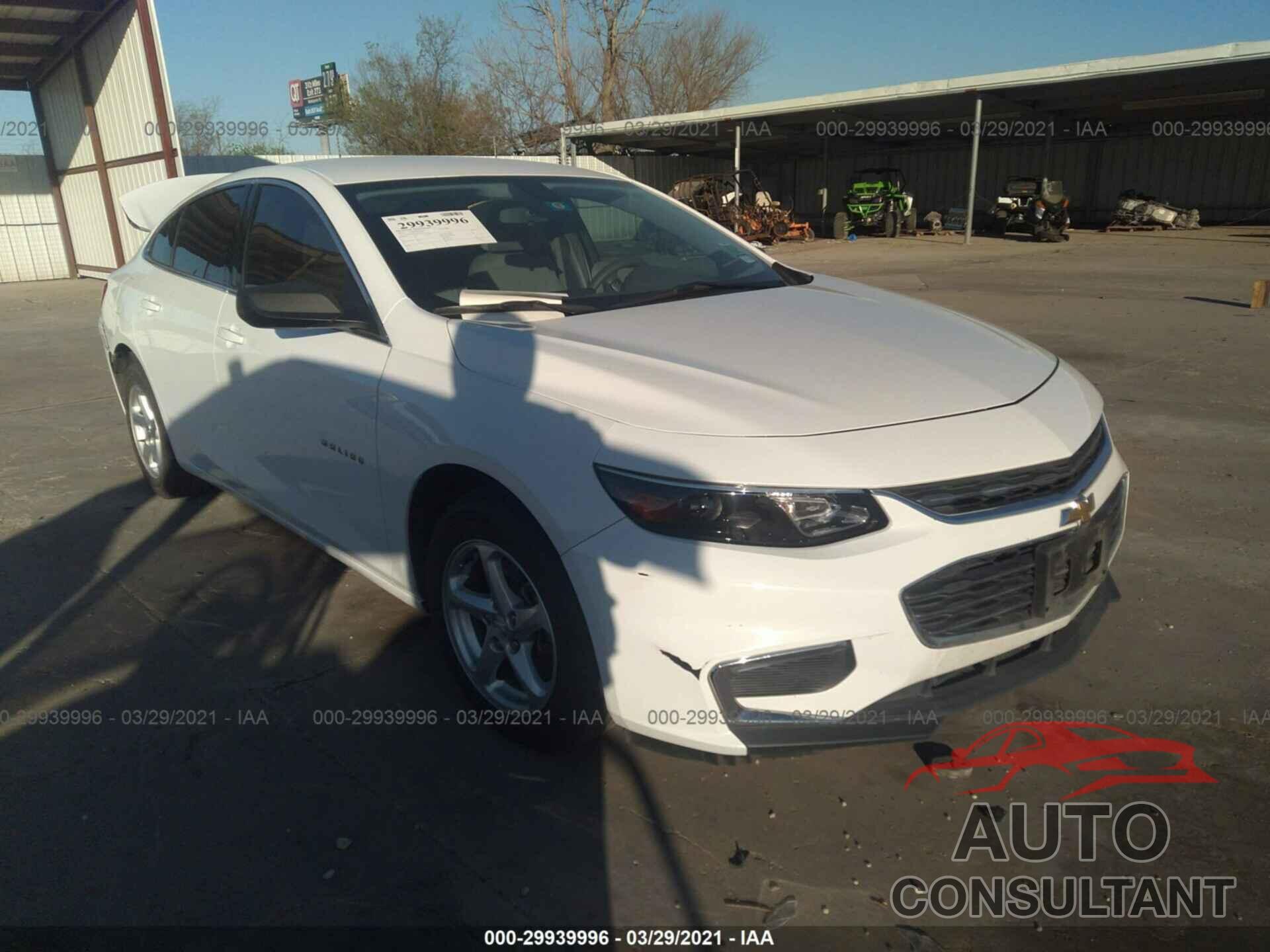 CHEVROLET MALIBU 2016 - 1G1ZB5ST1GF315833