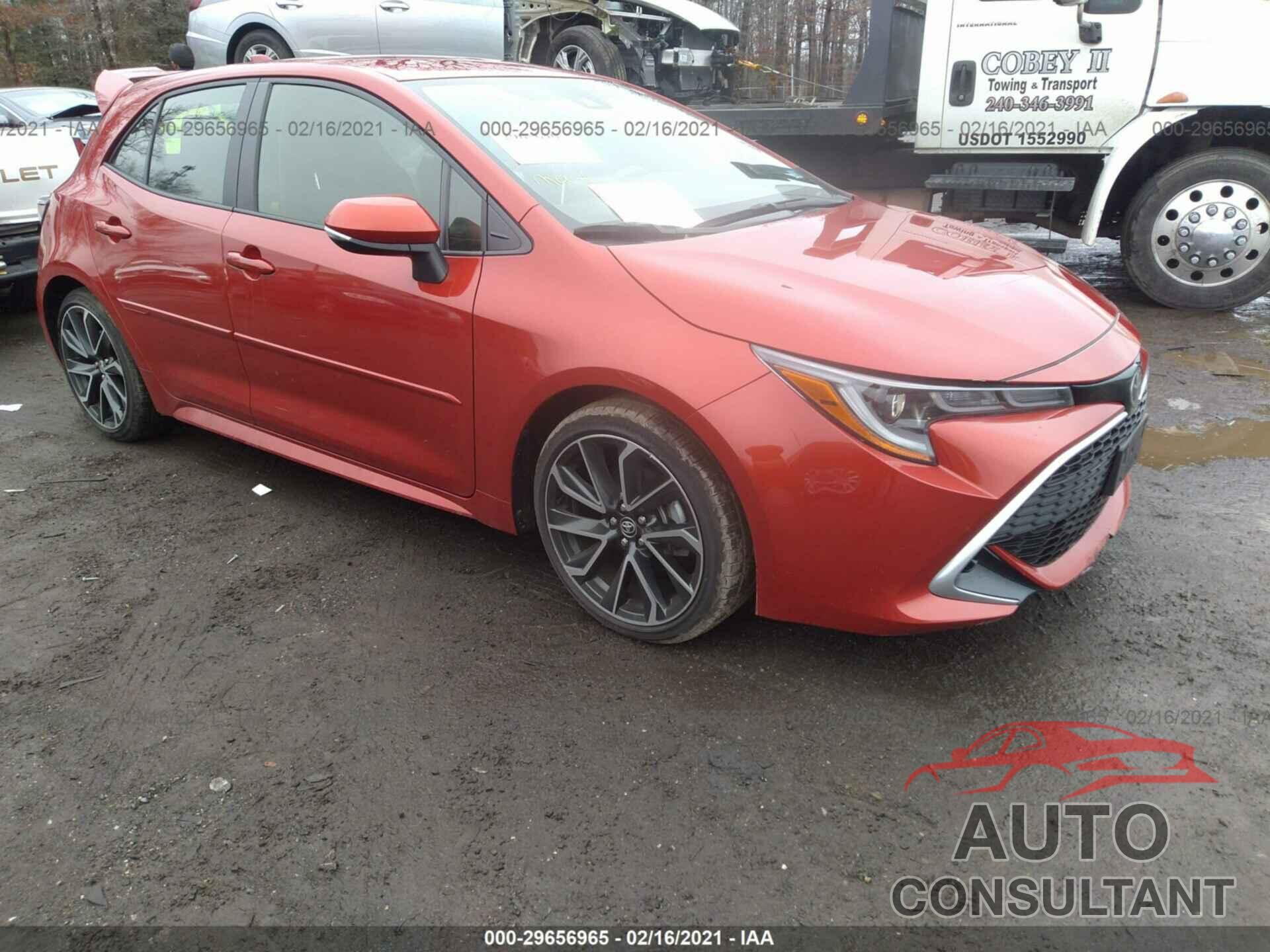 TOYOTA COROLLA HATCHBACK 2019 - JTNK4RBE0K3044894