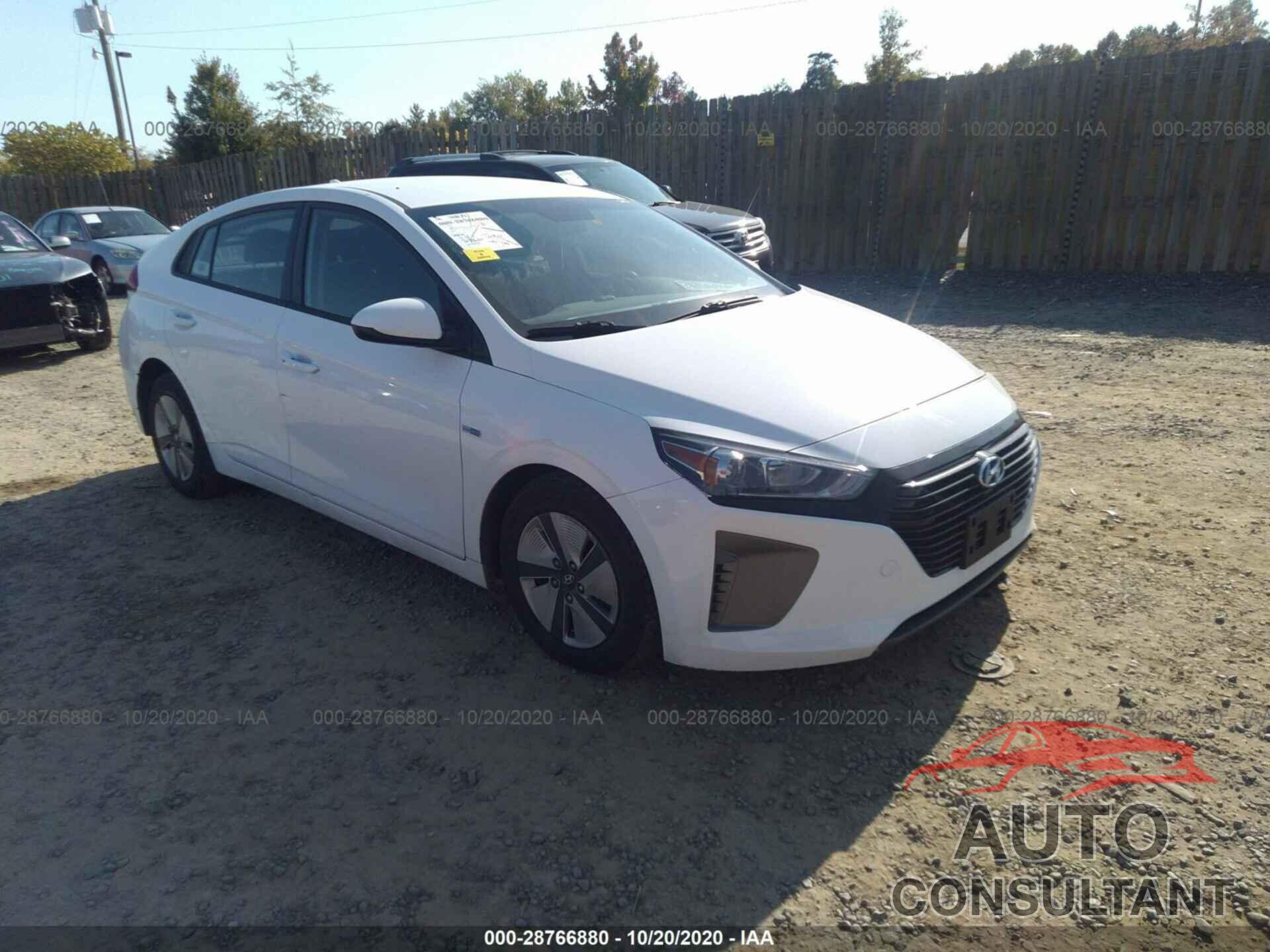 HYUNDAI IONIQ HYBRID 2019 - KMHC65LC8KU166840