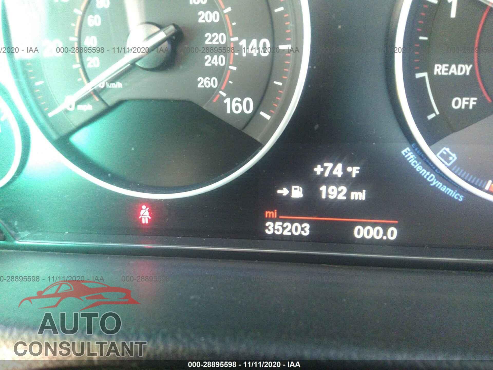 BMW 3 SERIES 2016 - WBA8E9G51GNU29460