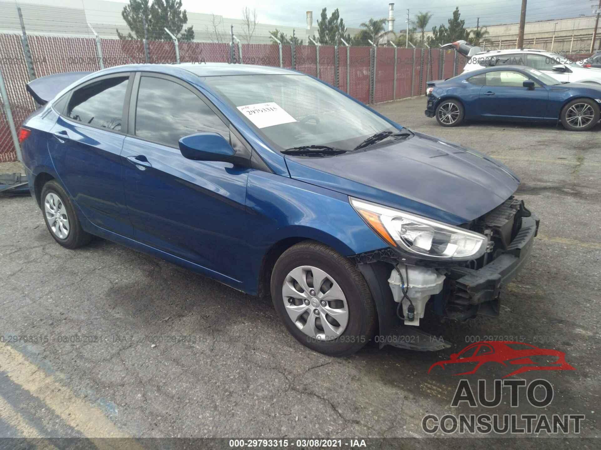 HYUNDAI ACCENT 2016 - KMHCT4AE8GU071872