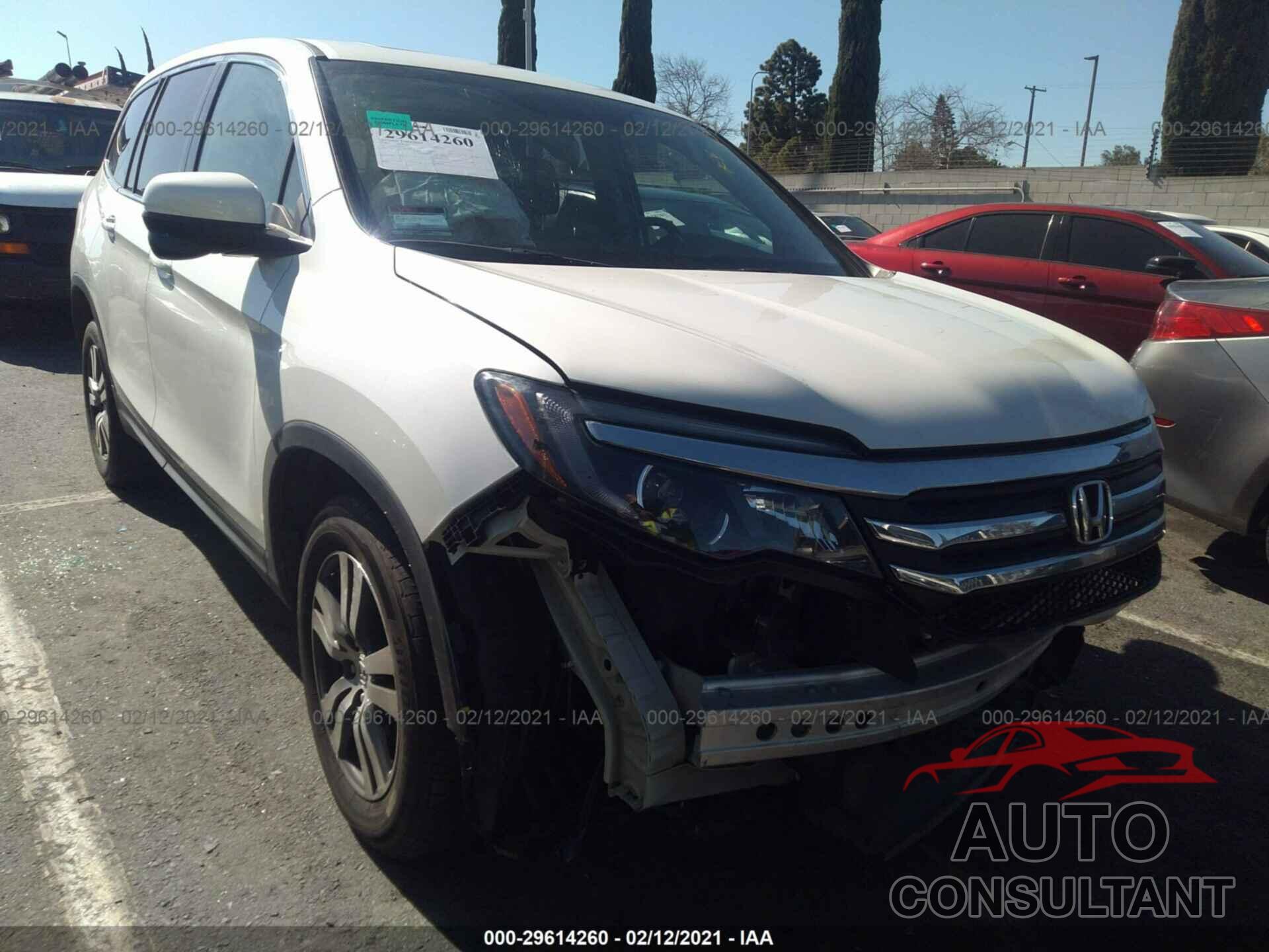 HONDA PILOT 2017 - 5FNYF5H52HB010671