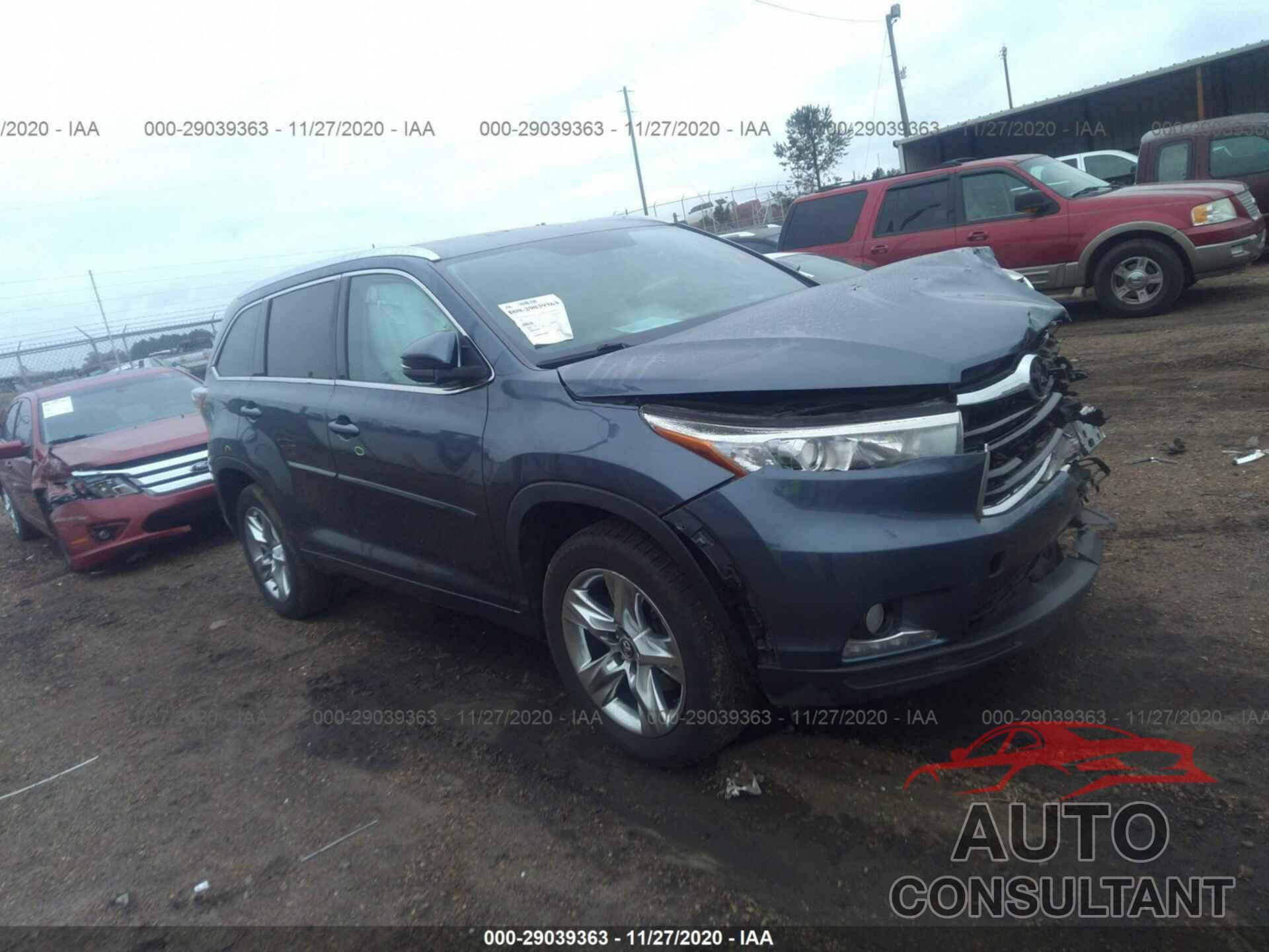 TOYOTA HIGHLANDER 2016 - 5TDYKRFH5GS159067