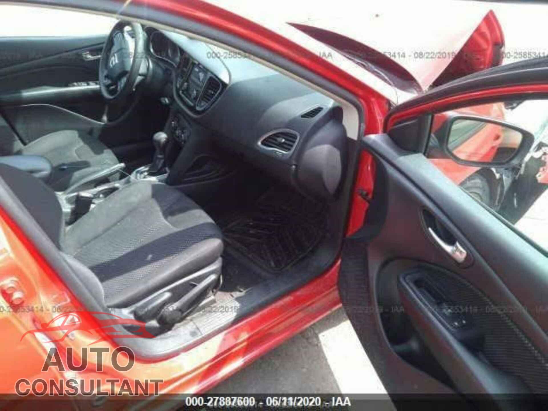 DODGE DART 2016 - 1C3CDFAA8GD684573