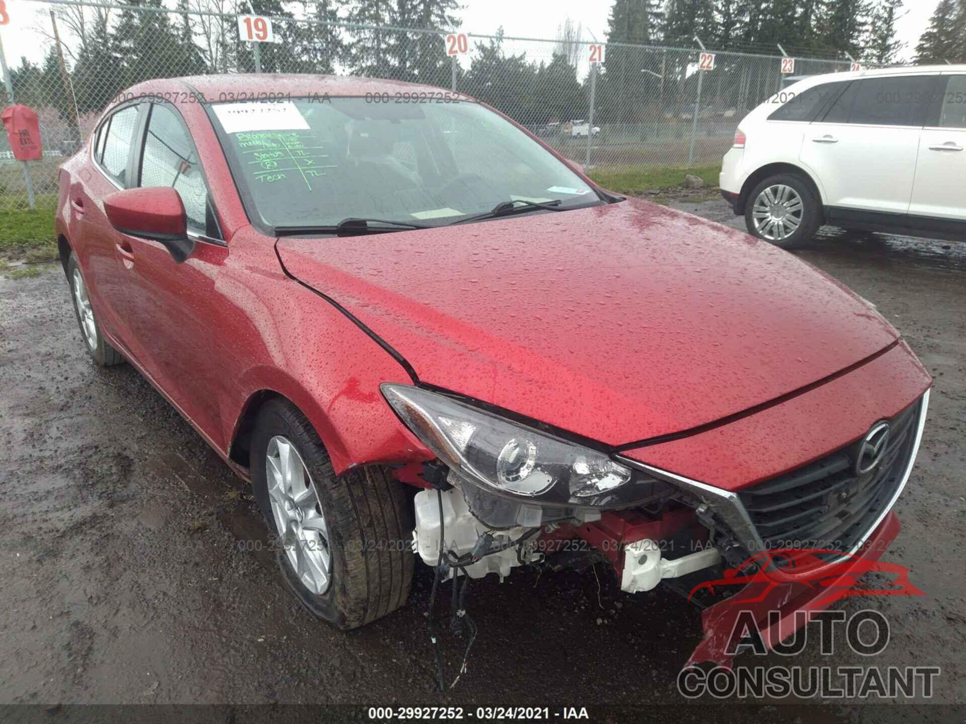 MAZDA MAZDA3 2016 - JM1BM1U71G1277089