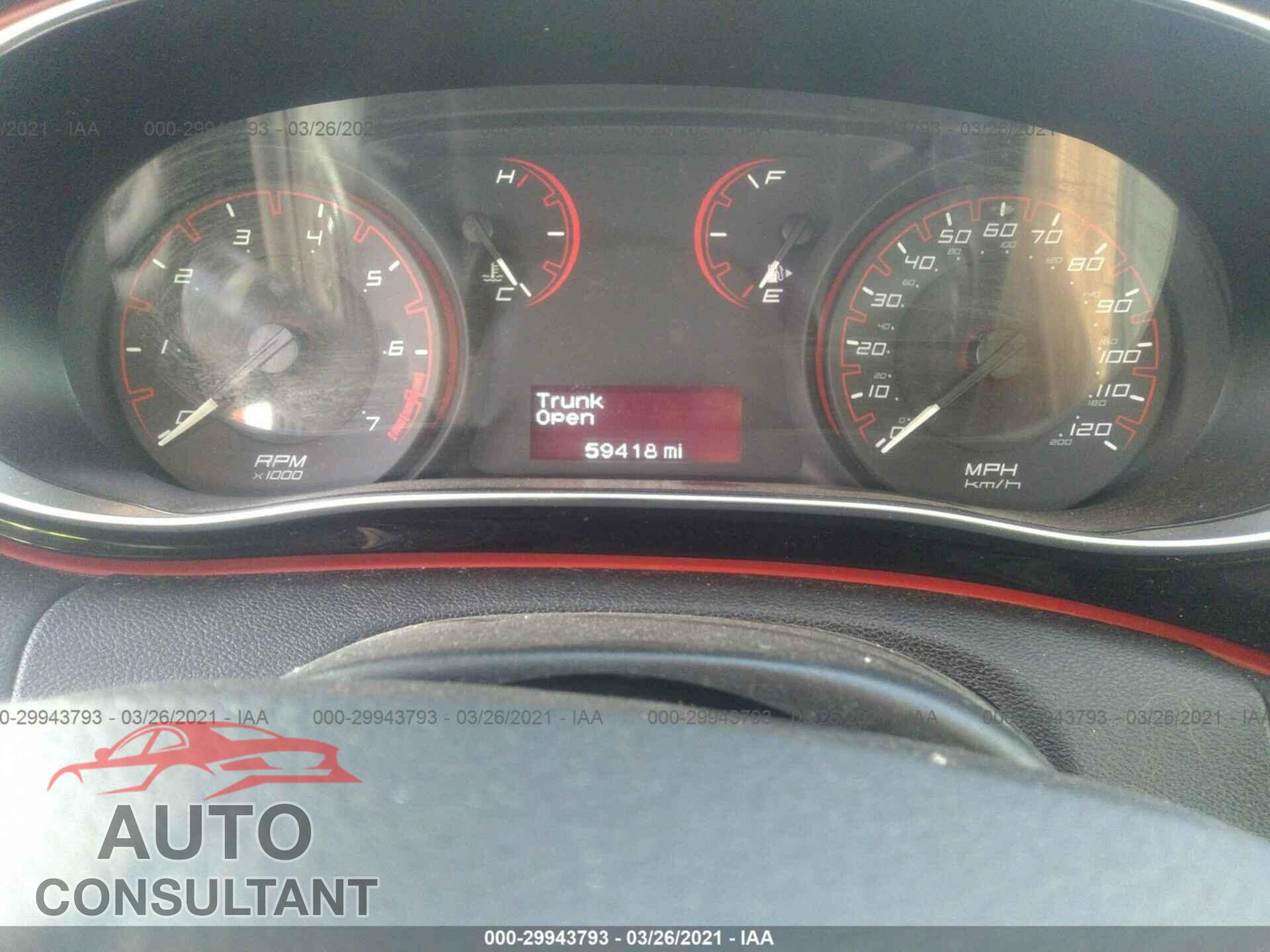 DODGE DART 2016 - 1C3CDFAA1GD712228