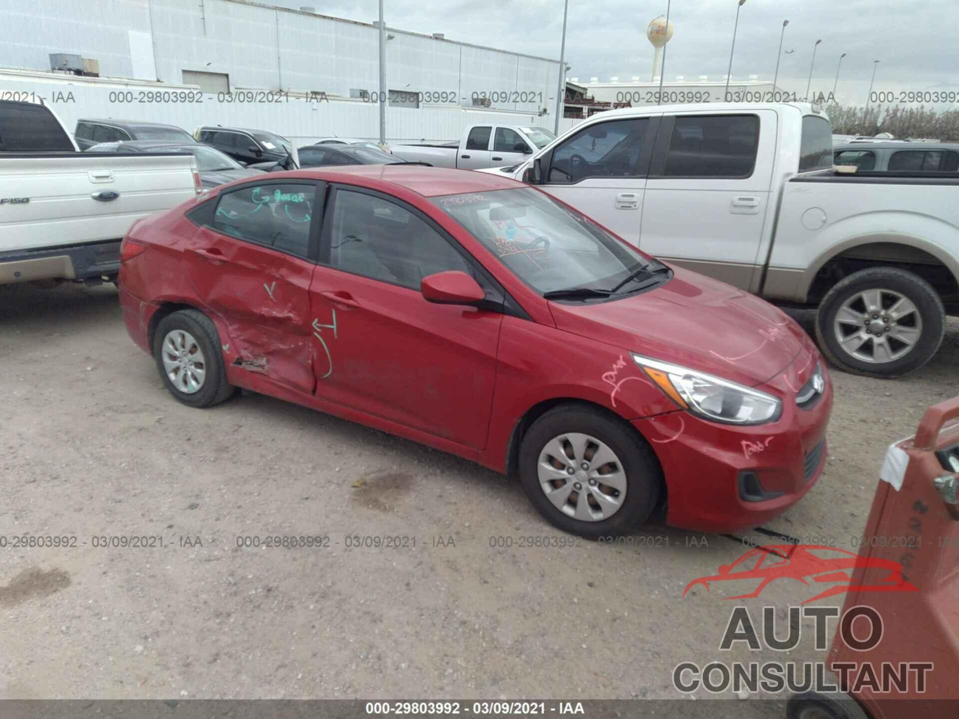 HYUNDAI ACCENT 2016 - KMHCT4AE9GU981319