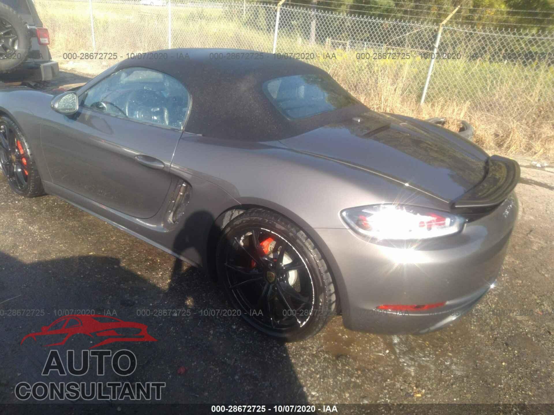 PORSCHE 718 BOXSTER 2017 - WP0CB2A8XHS241359
