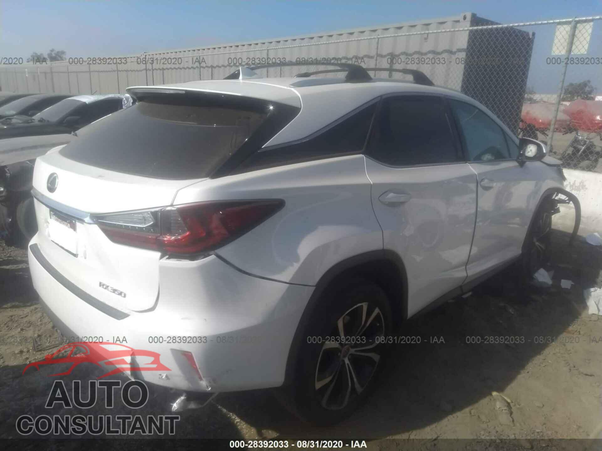 LEXUS RX 2017 - 2T2ZZMCA9HC062485