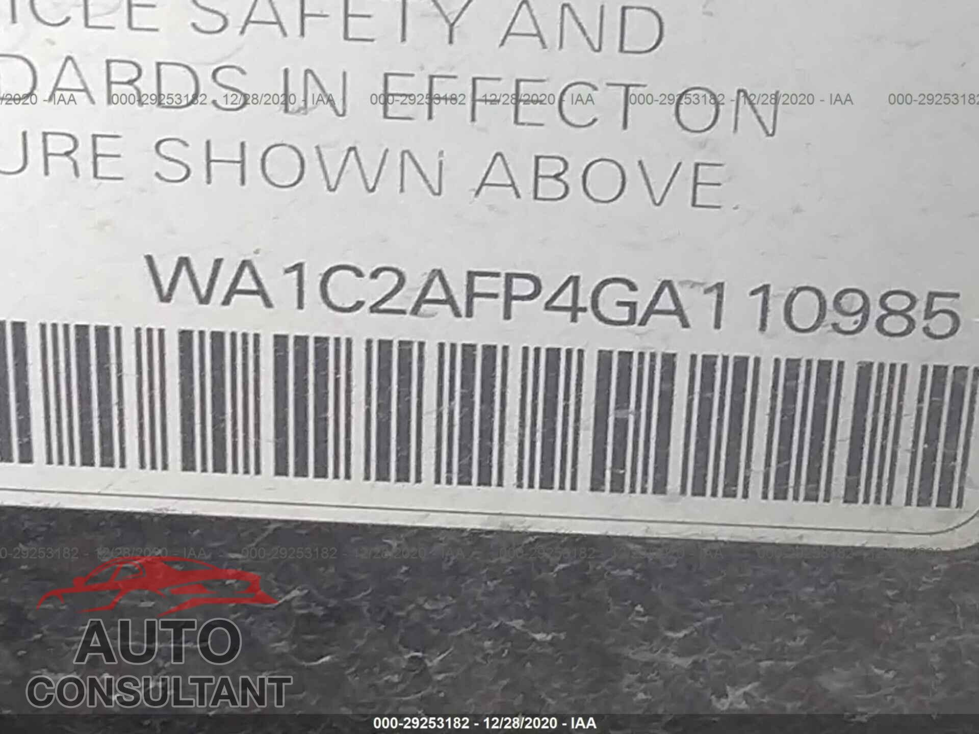 AUDI Q5 2016 - WA1C2AFP4GA110985