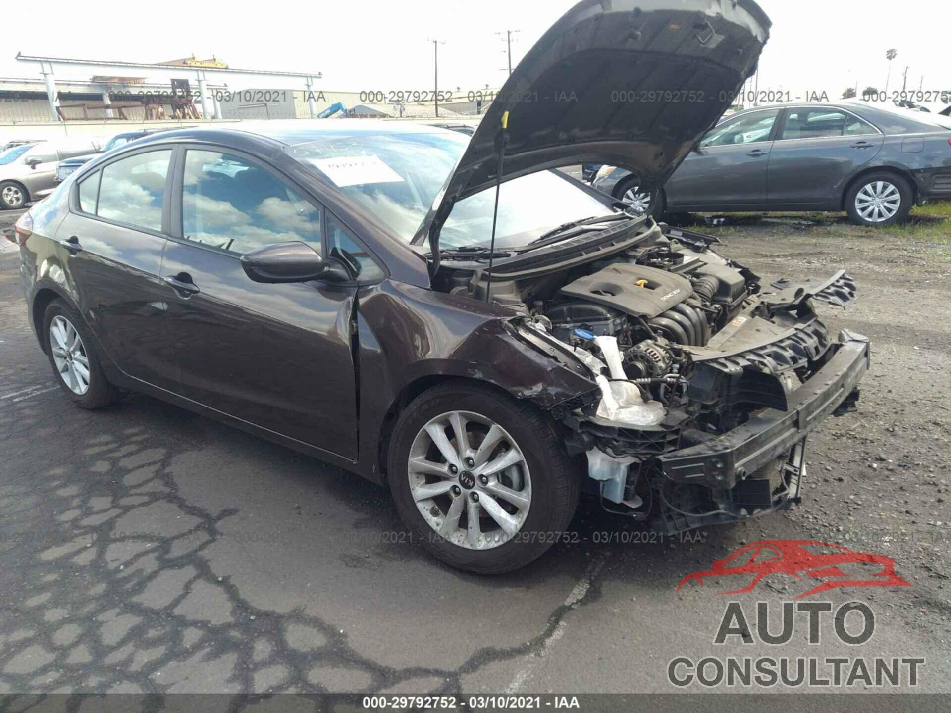 KIA FORTE 2017 - 3KPFL4A70HE117195