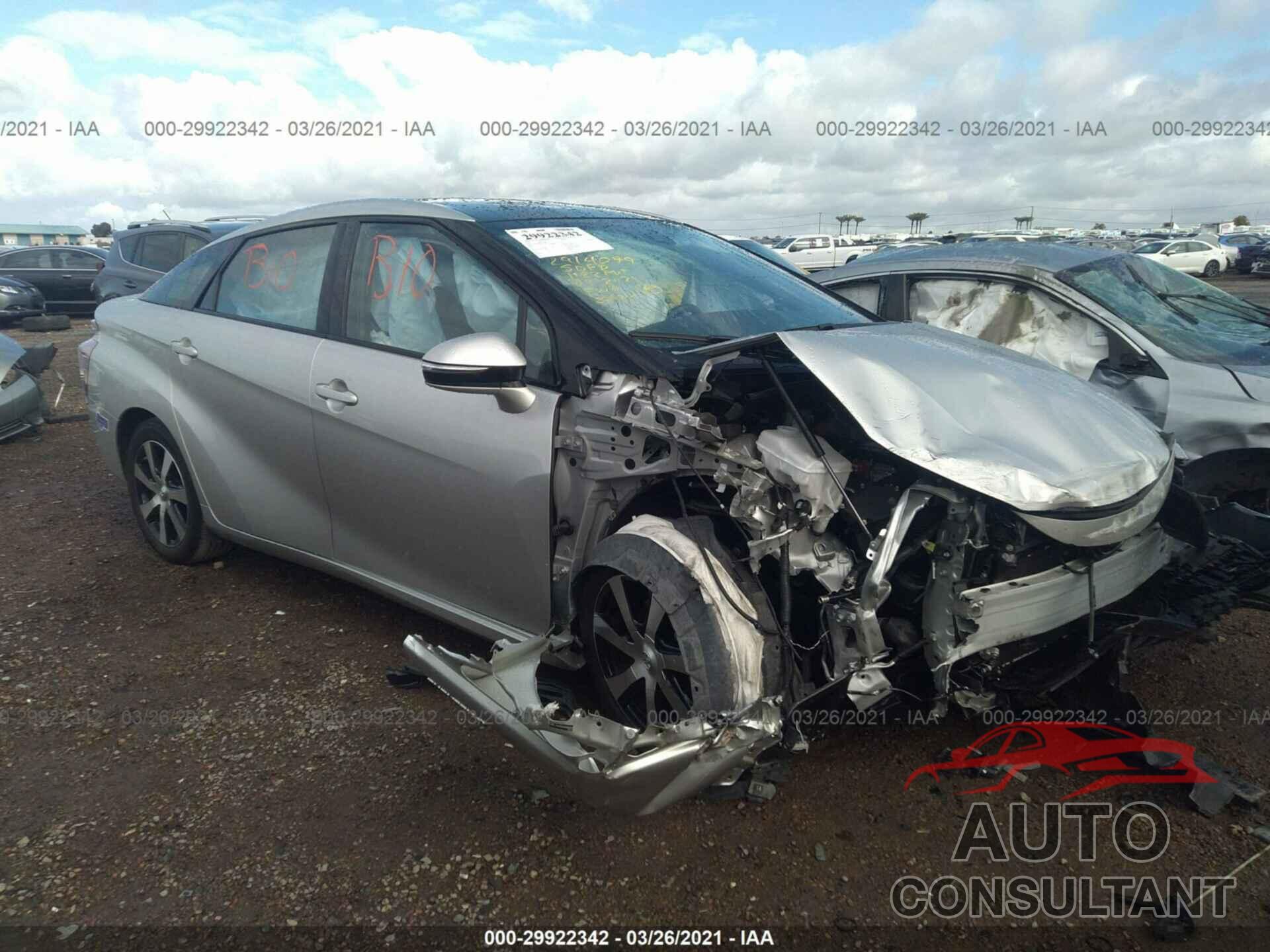 TOYOTA MIRAI 2019 - JTDBVRBD6KA006316