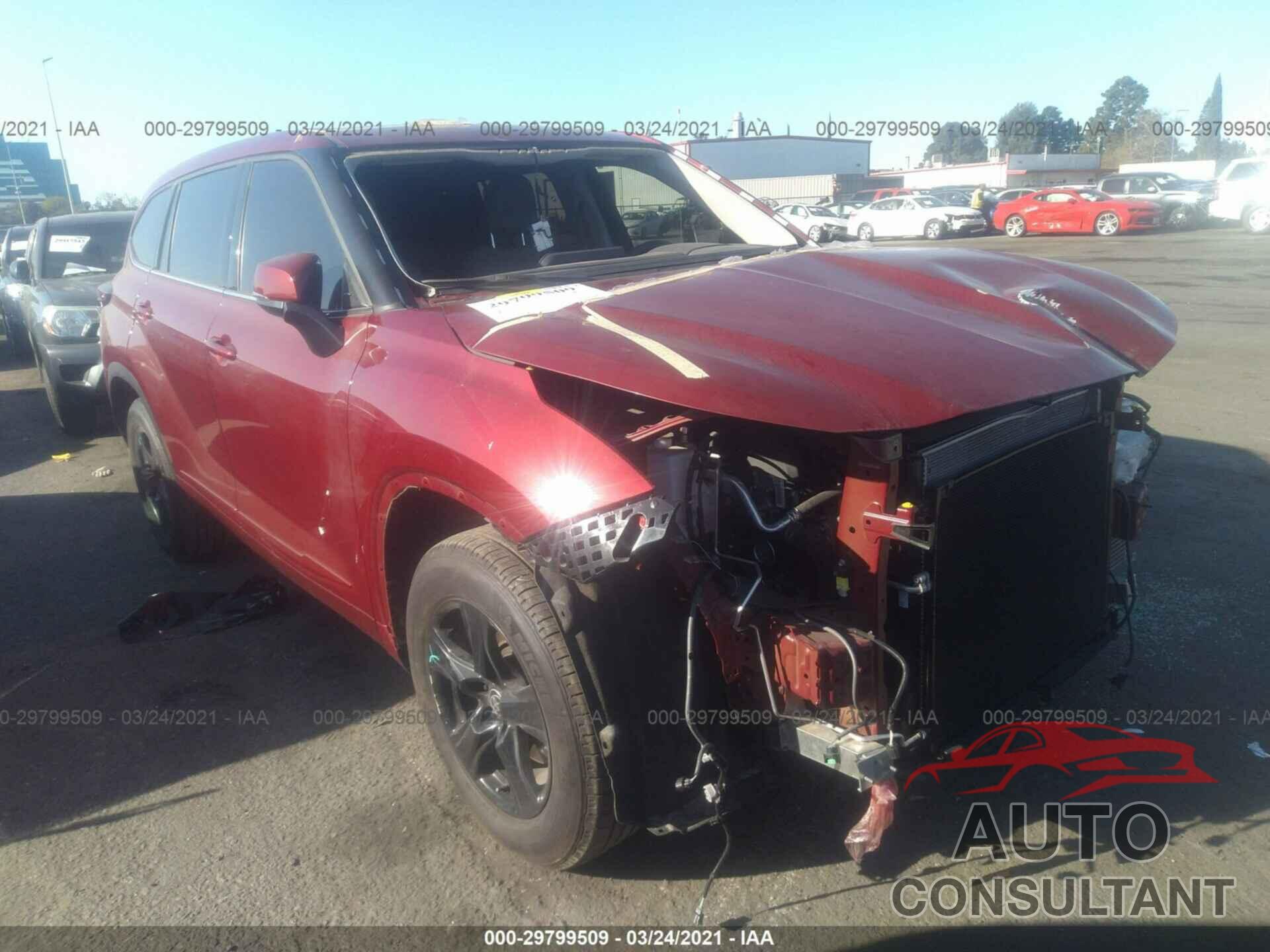TOYOTA HIGHLANDER 2020 - 5TDZZRAHXLS022238