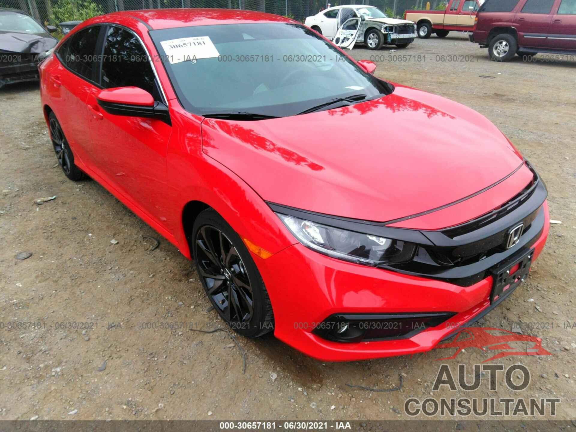 HONDA CIVIC SEDAN 2019 - 2HGFC2F80KH538062