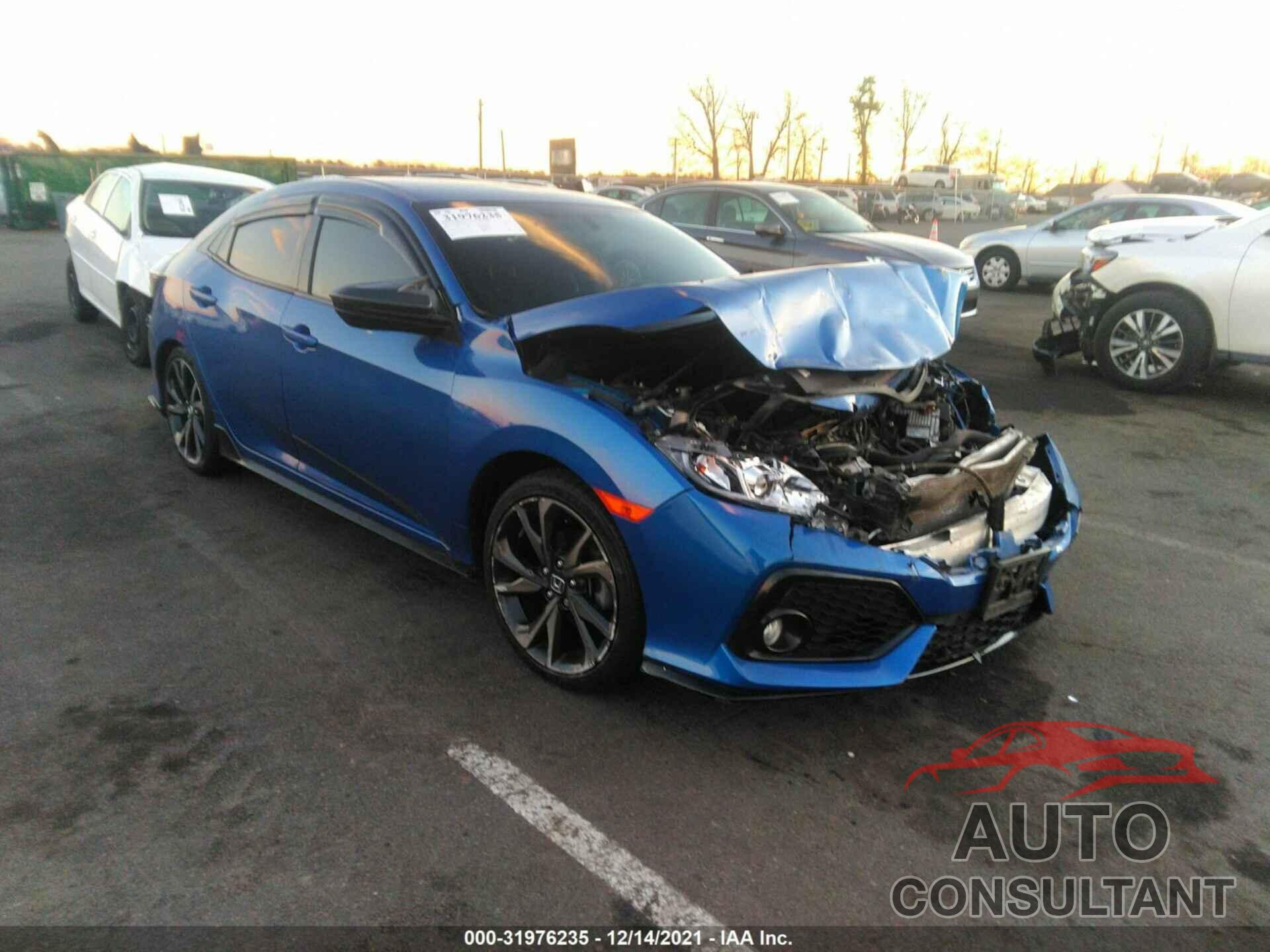 HONDA CIVIC HATCHBACK 2017 - SHHFK7H4XHU411955