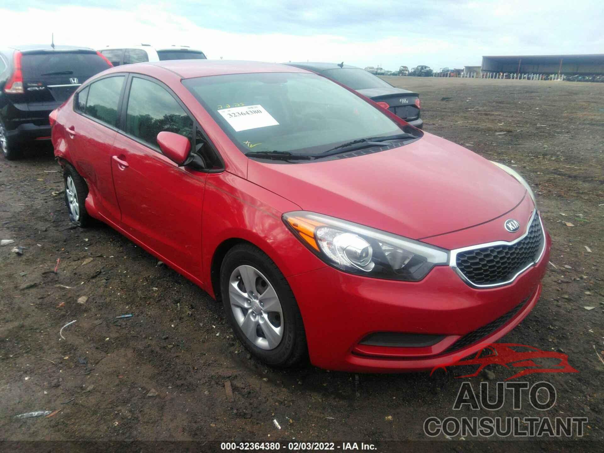 KIA FORTE 2016 - KNAFK4A60G5551988