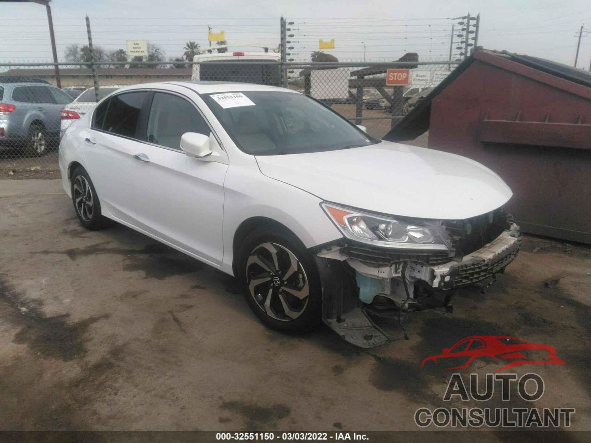 HONDA ACCORD SEDAN 2016 - 1HGCR2F83GA143297