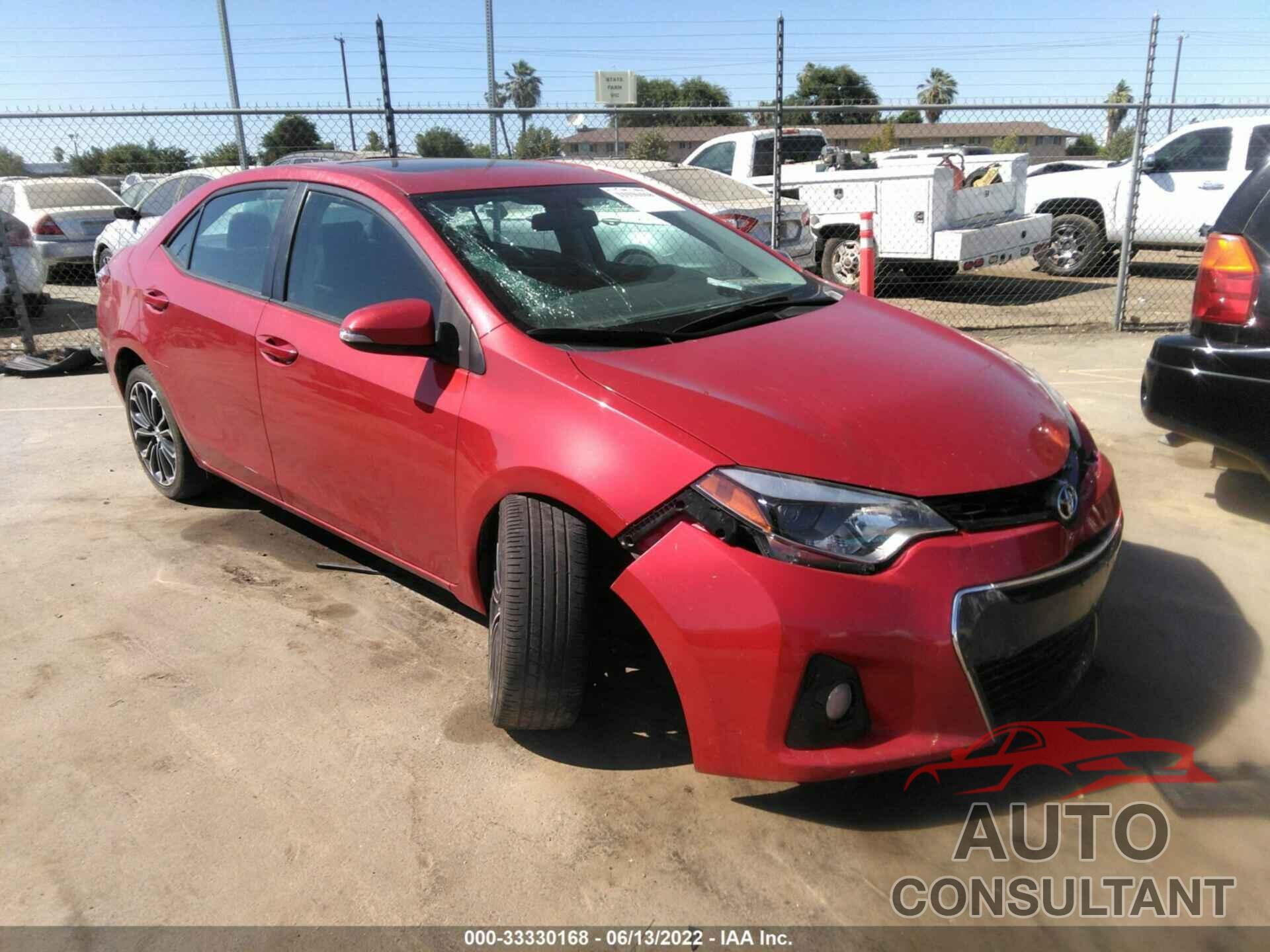 TOYOTA COROLLA 2016 - 5YFBURHE5GP373407