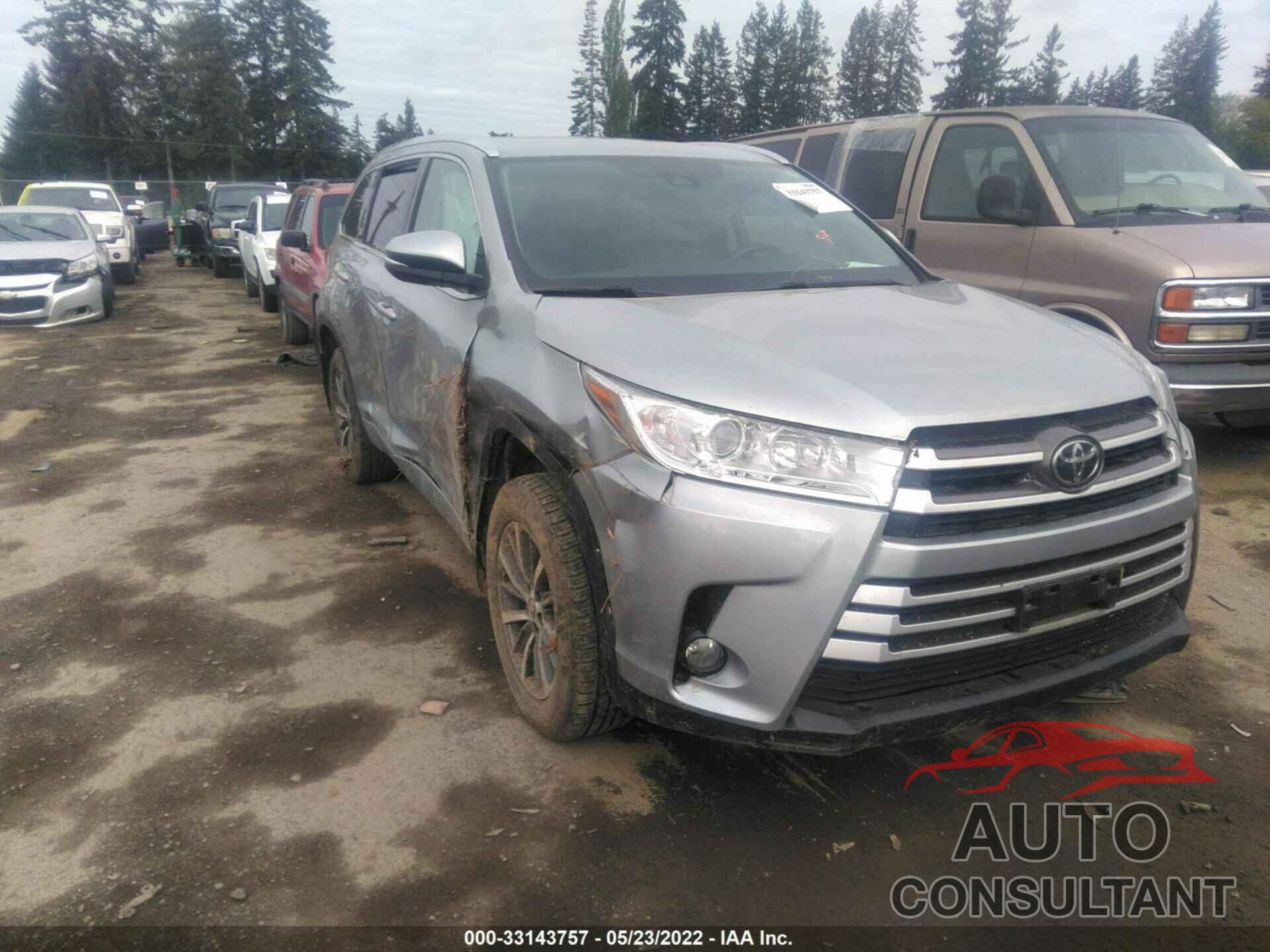 TOYOTA HIGHLANDER 2017 - 5TDJZRFH5HS399797