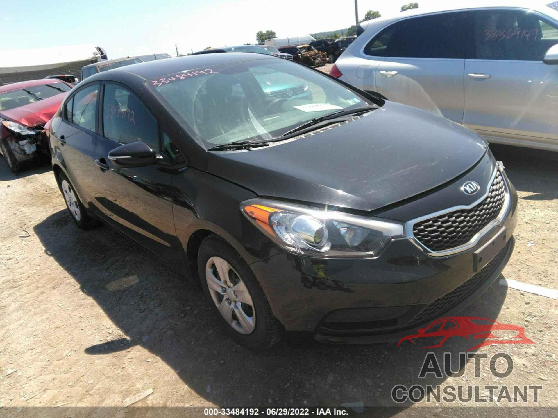 KIA FORTE 2016 - KNAFX4A61G5549670