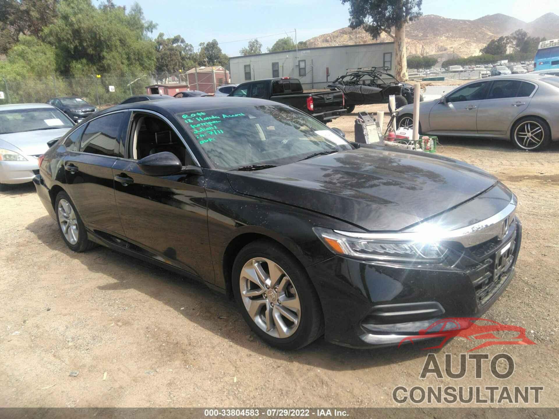 HONDA ACCORD SEDAN 2018 - 1HGCV1F17JA083802