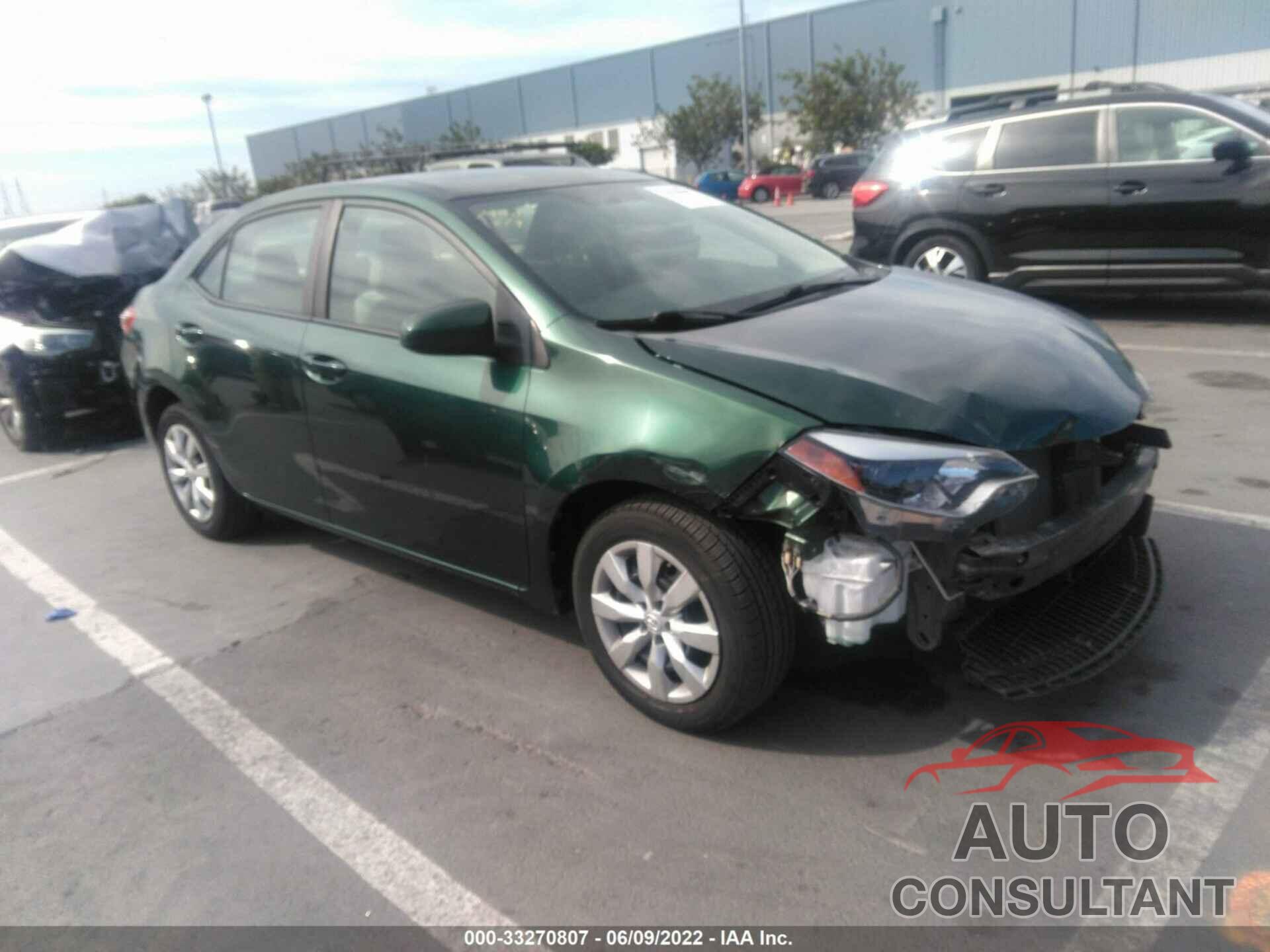 TOYOTA COROLLA 2016 - 5YFBURHE4GP389131