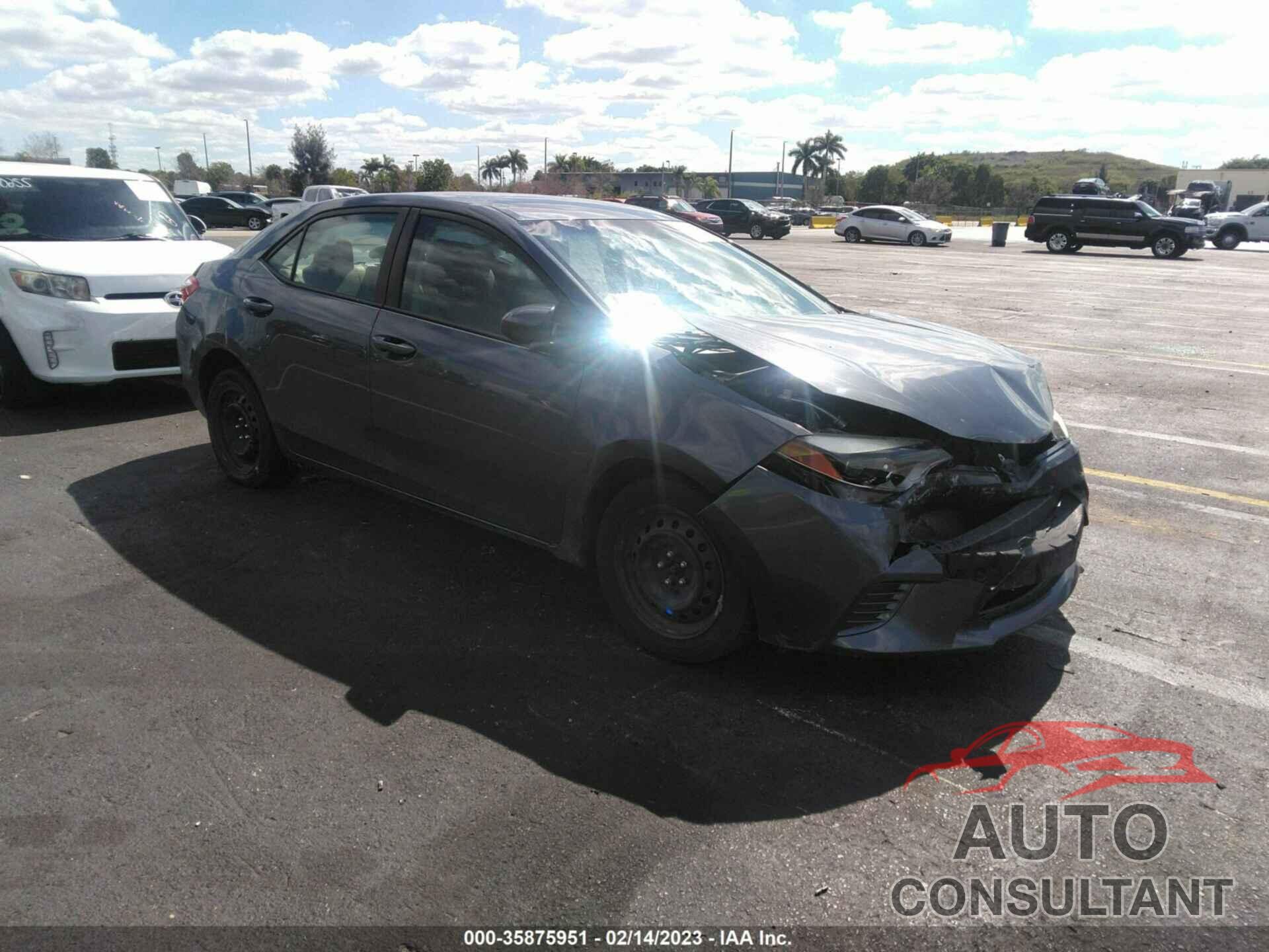 TOYOTA COROLLA 2016 - 2T1BURHE6GC537876