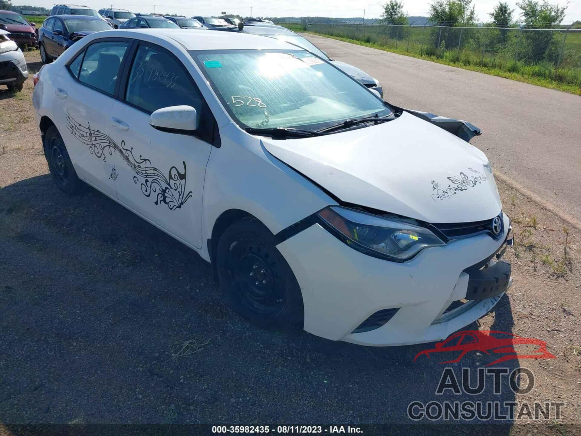 TOYOTA COROLLA 2015 - 2T1BURHE5FC273175