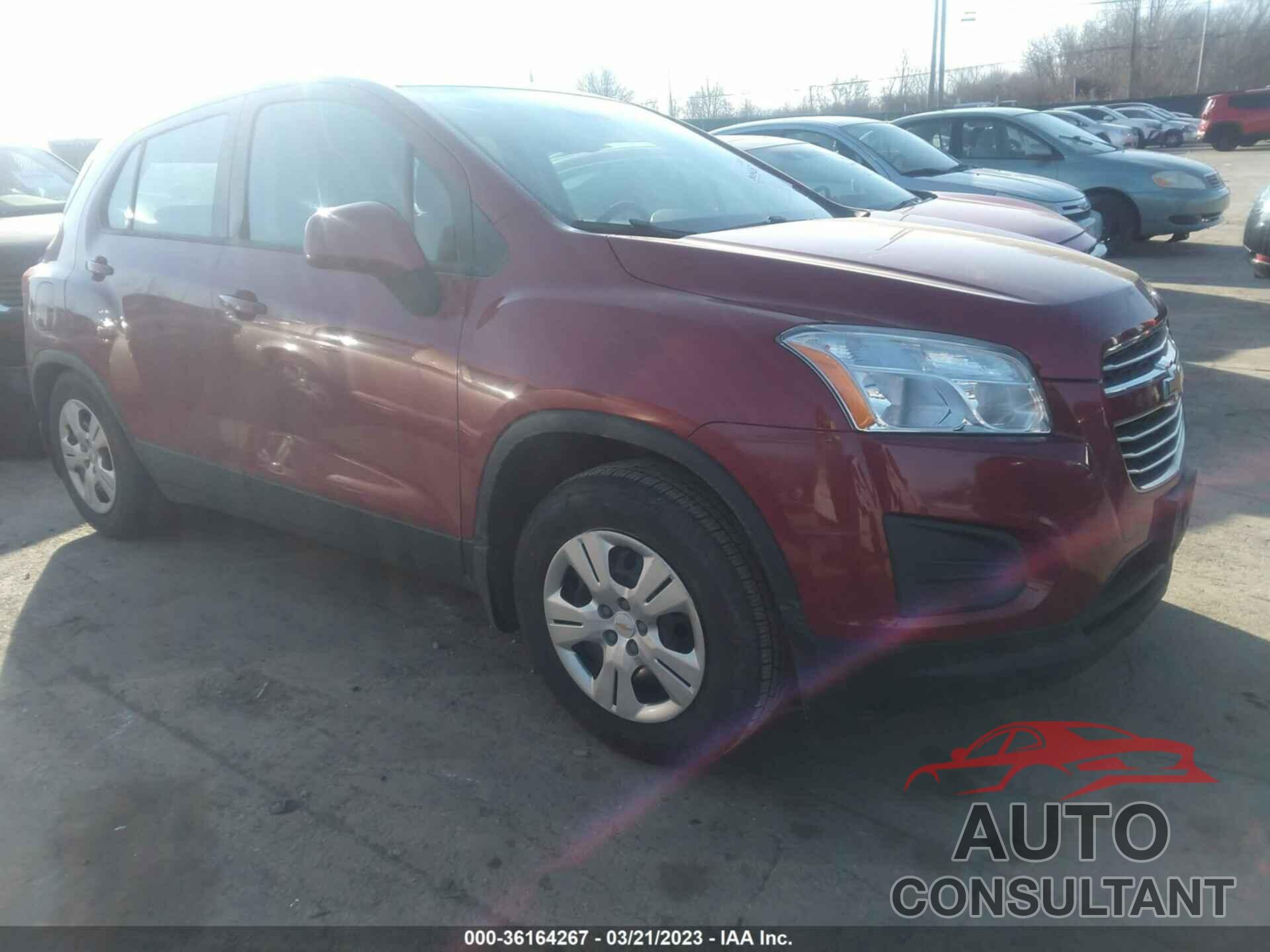 CHEVROLET TRAX 2015 - KL7CJKSB0FB262616