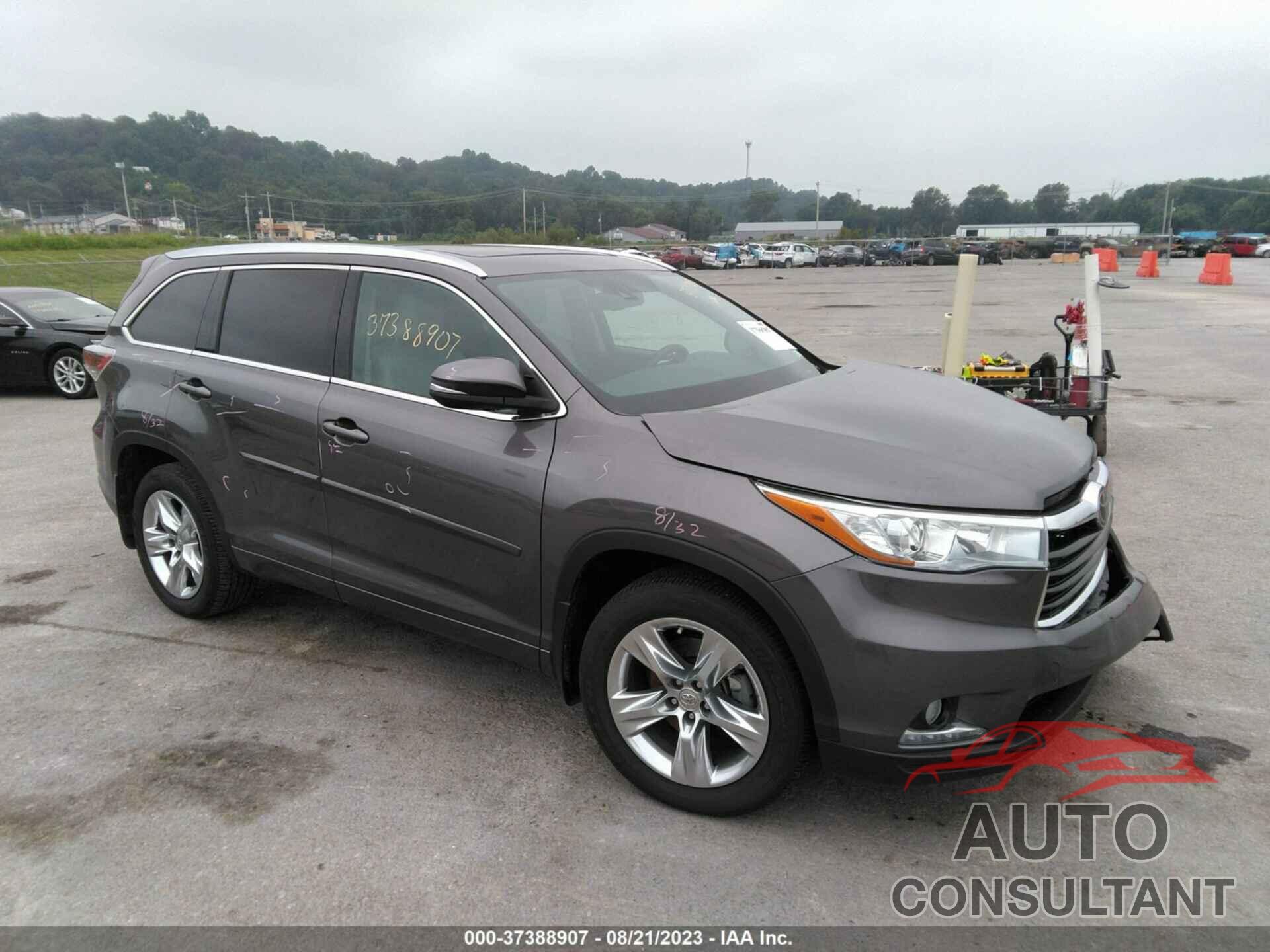 TOYOTA HIGHLANDER 2015 - 5TDDKRFH0FS200685