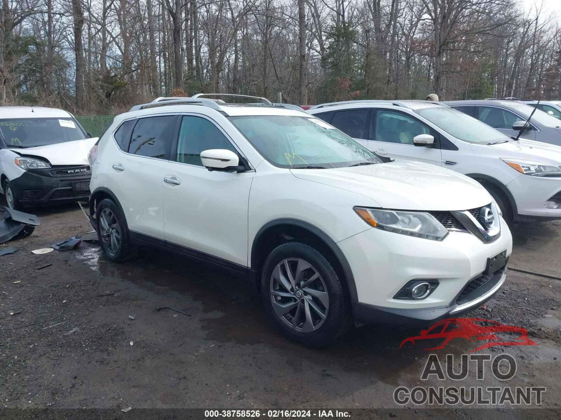 NISSAN ROGUE 2016 - 5N1AT2MVXGC882957