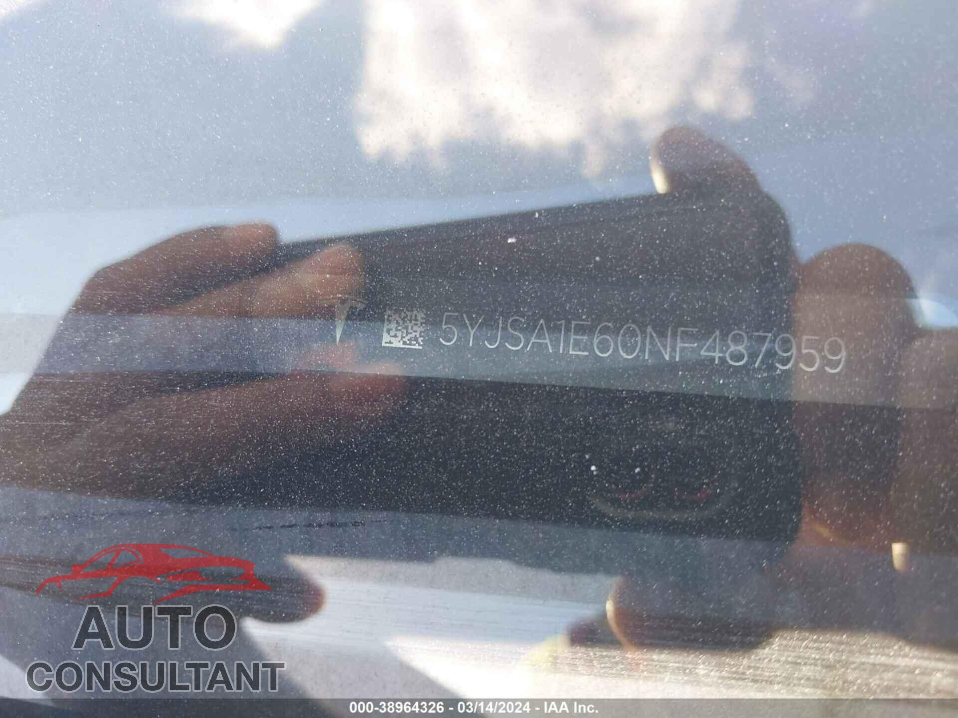 TESLA MODEL S 2022 - 5YJSA1E60NF487959