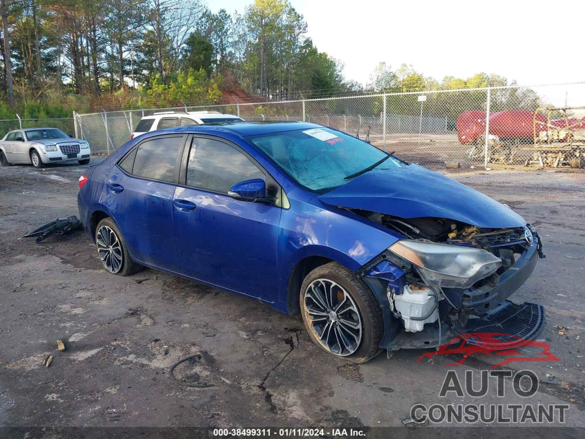 TOYOTA COROLLA 2016 - 2T1BURHE3GC743141