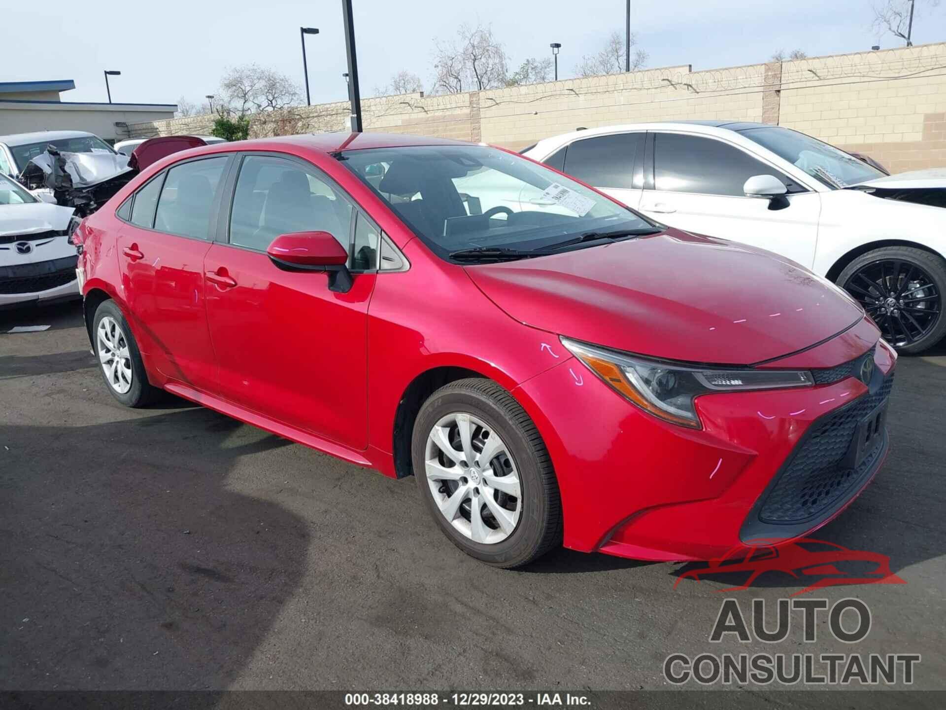 TOYOTA COROLLA 2020 - JTDEPRAE1LJ016075