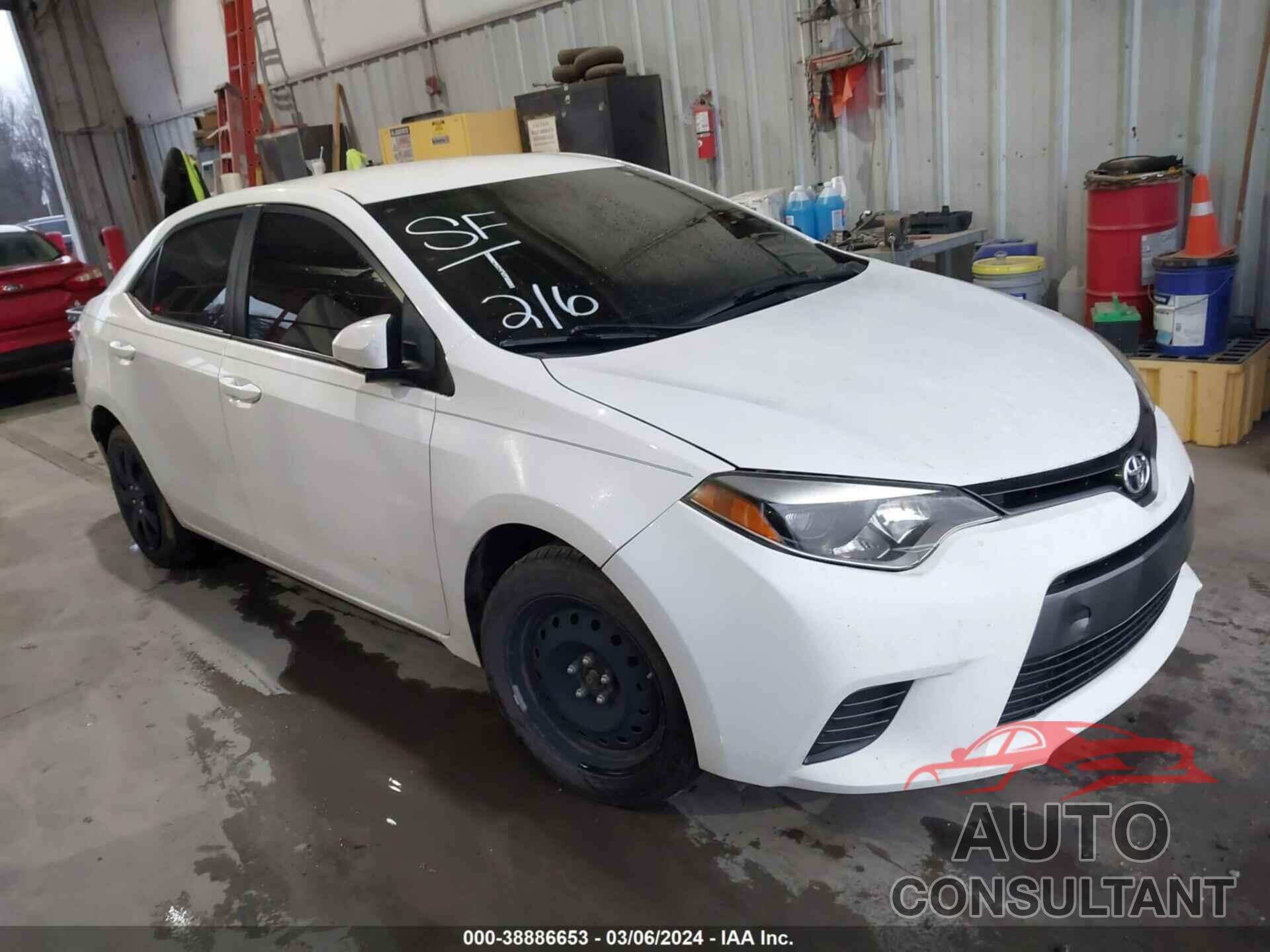 TOYOTA COROLLA 2016 - 5YFBURHE1GP501965