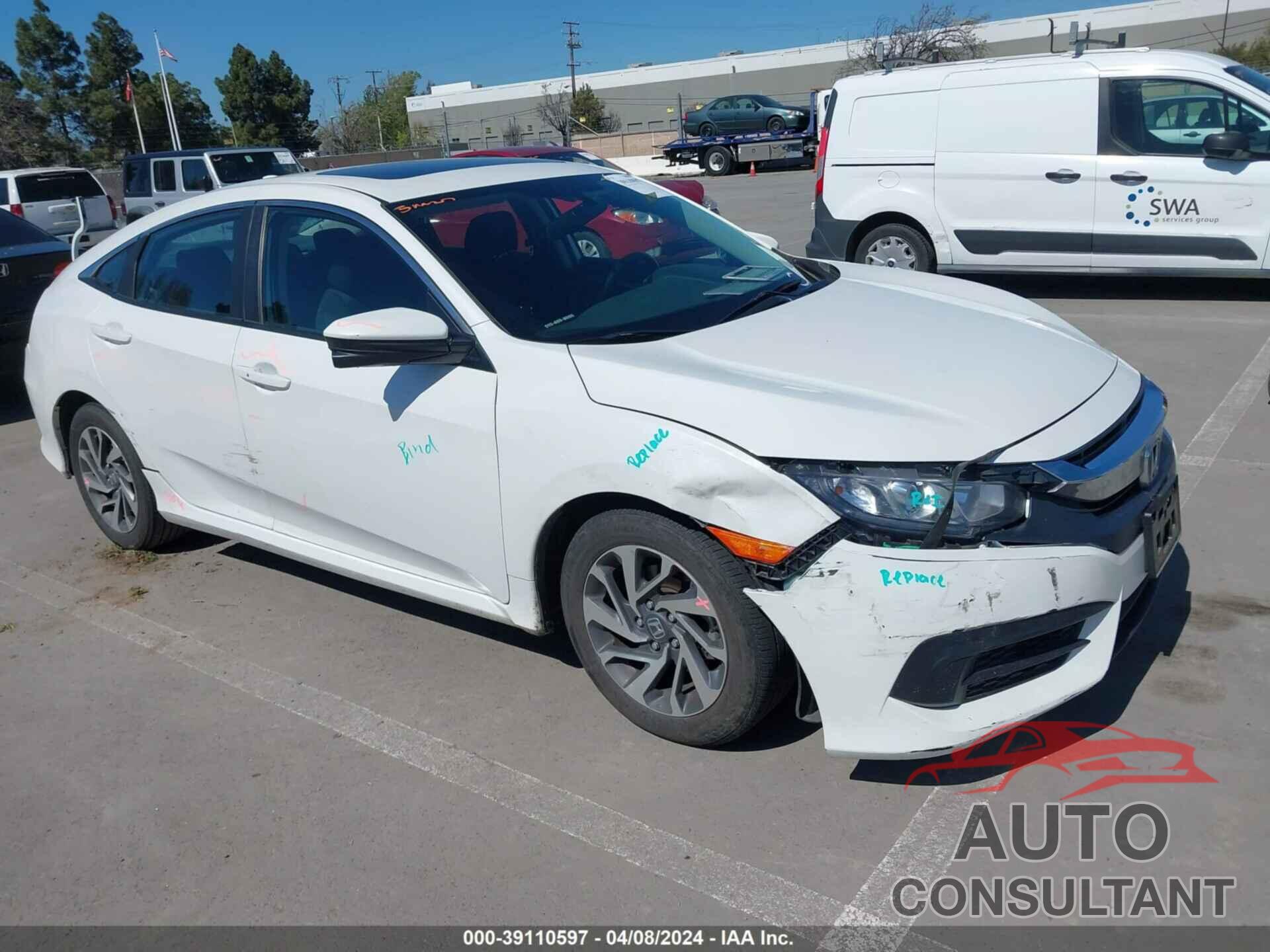 HONDA CIVIC 2017 - 19XFC2F73HE227543