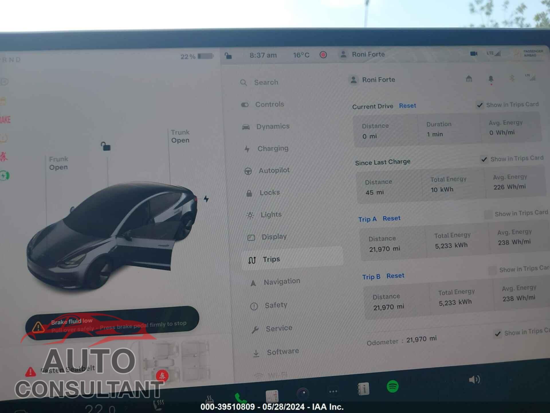 TESLA MODEL 3 2022 - 5YJ3E1EB1NF365004