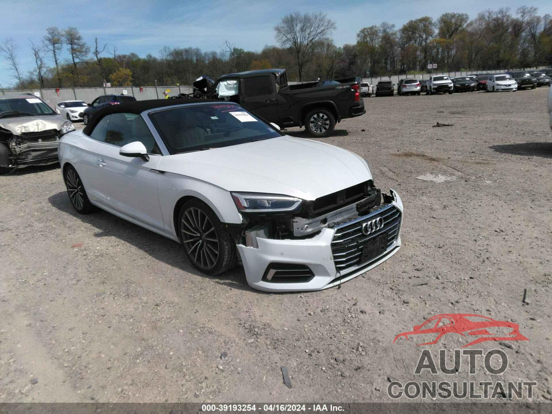 AUDI A5 2019 - WAUYNGF57KN000810