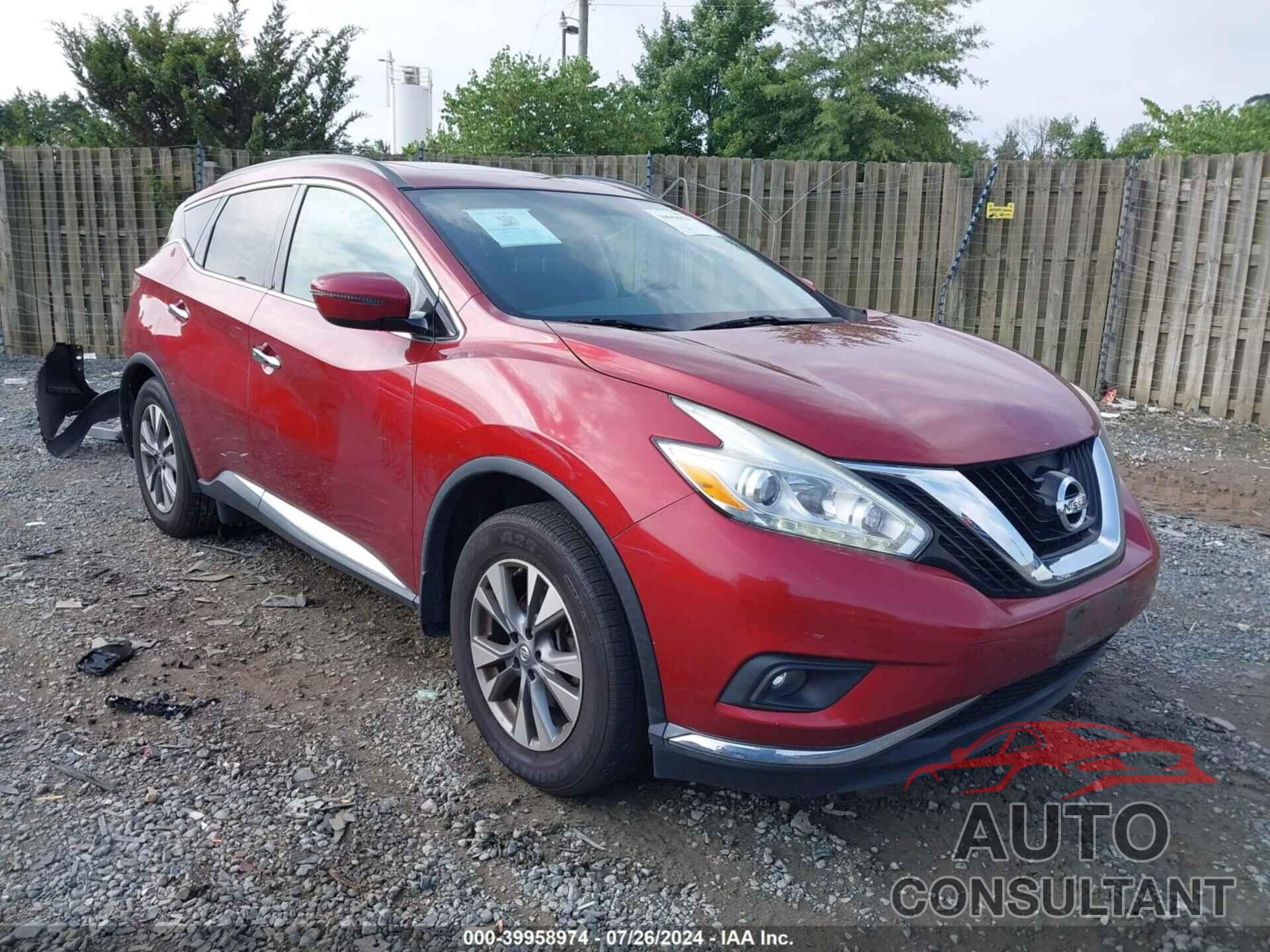 NISSAN MURANO 2016 - 5N1AZ2MH6GN158129