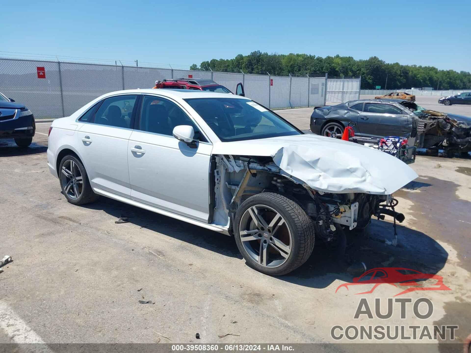 AUDI A4 2018 - WAUENAF46JN019984