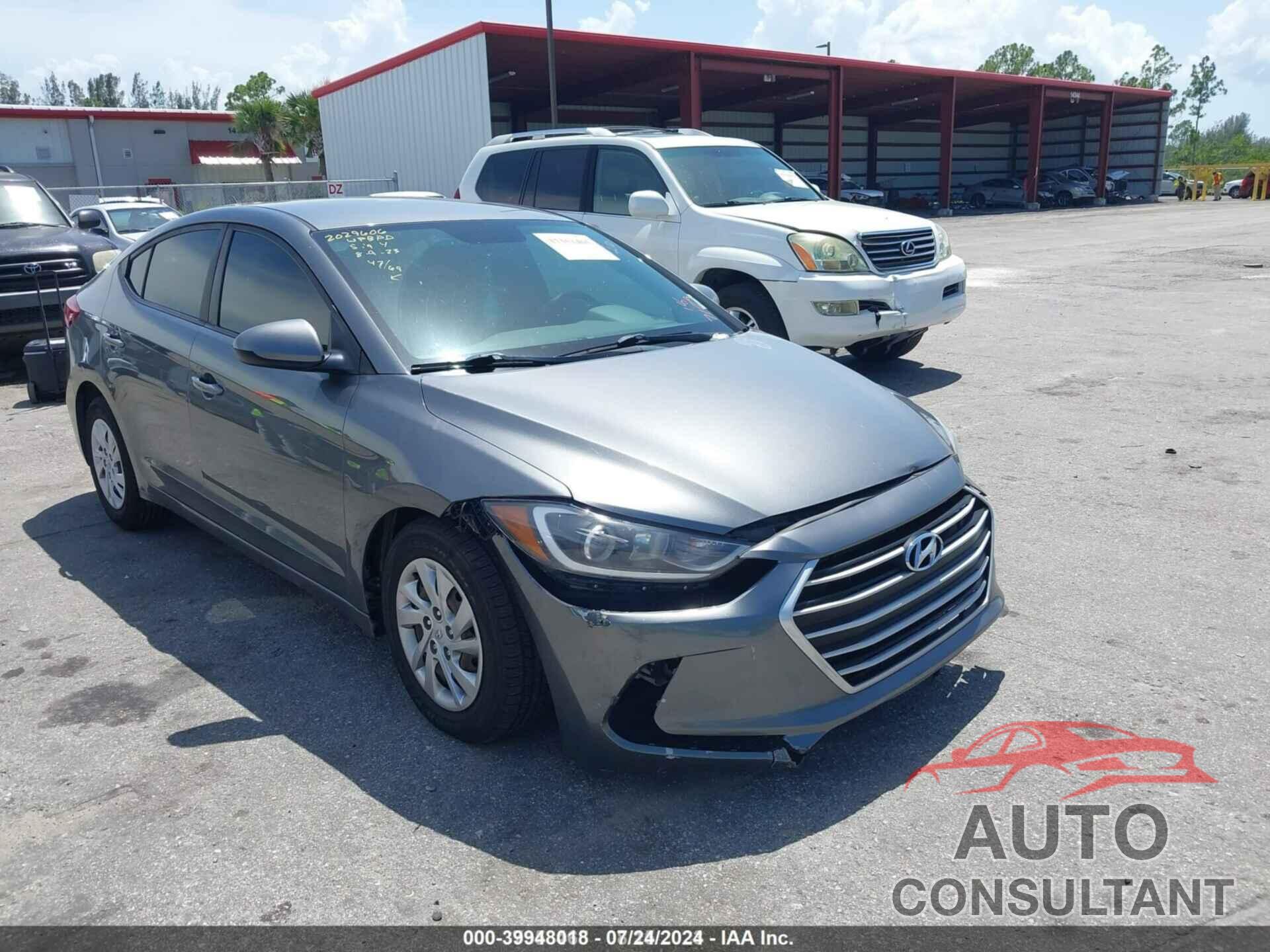 HYUNDAI ELANTRA 2018 - 5NPD74LF2JH387109