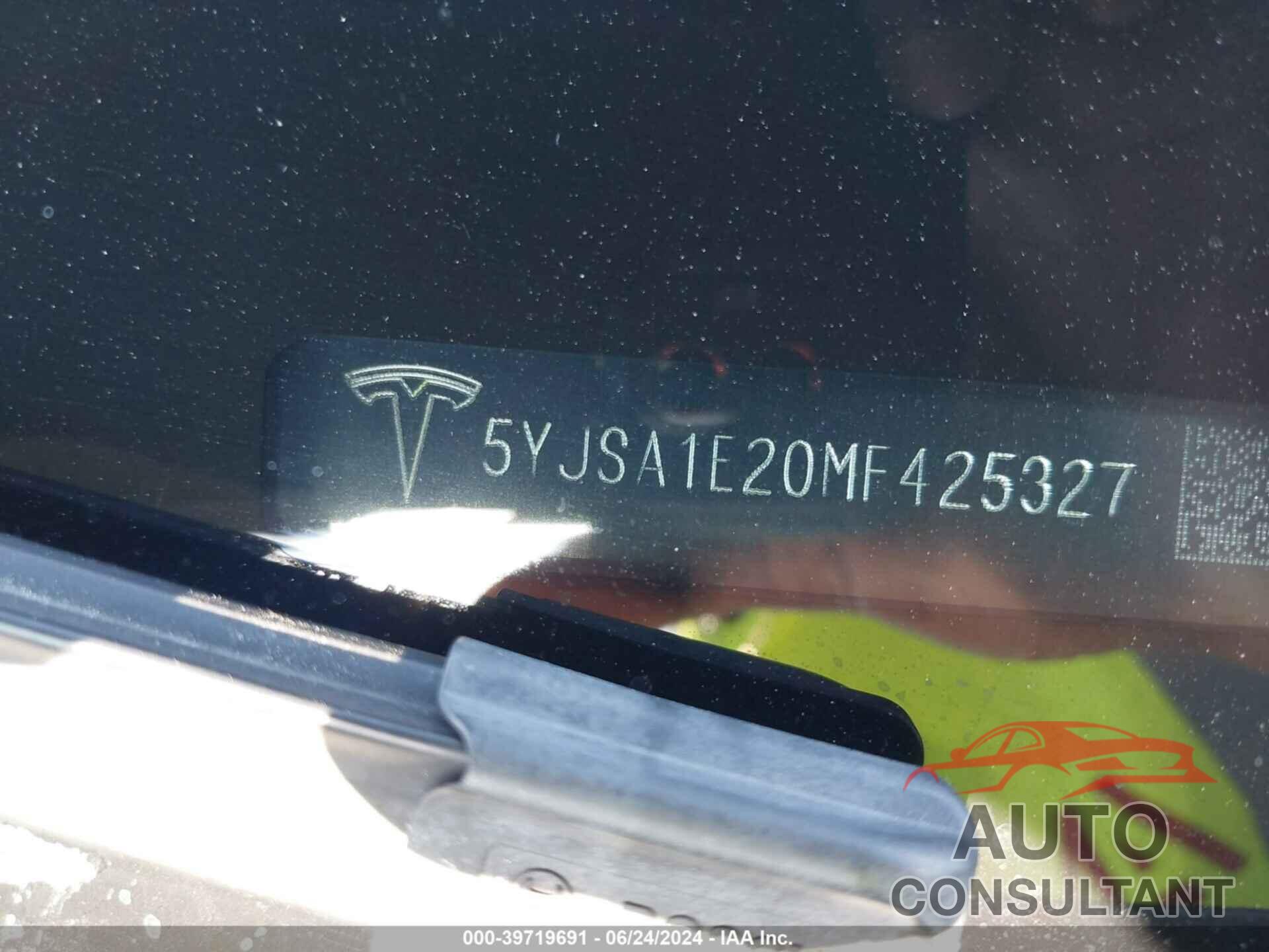 TESLA MODEL S 2021 - 5YJSA1E20MF425327