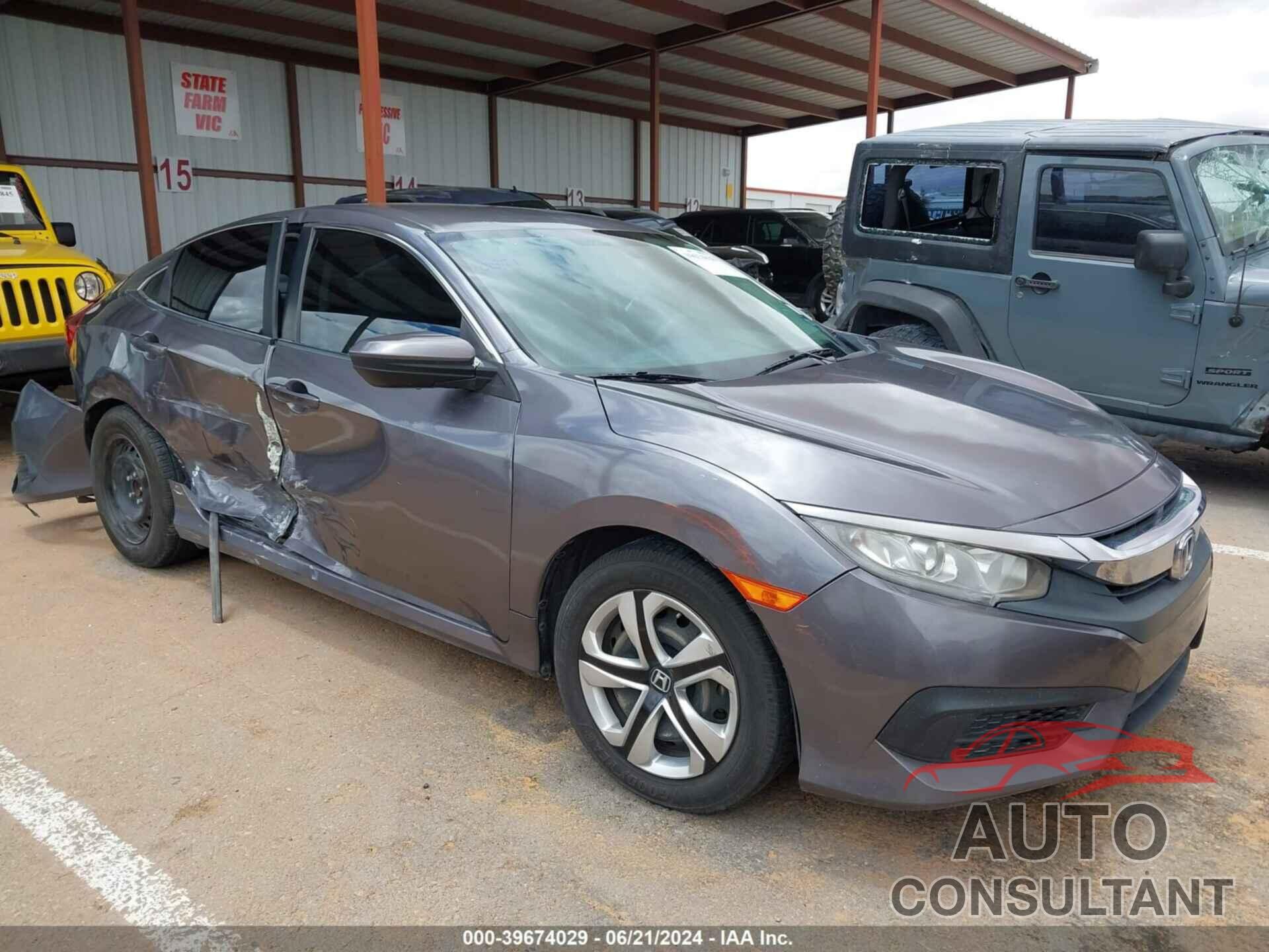 HONDA CIVIC 2016 - 19XFC2F54GE201952