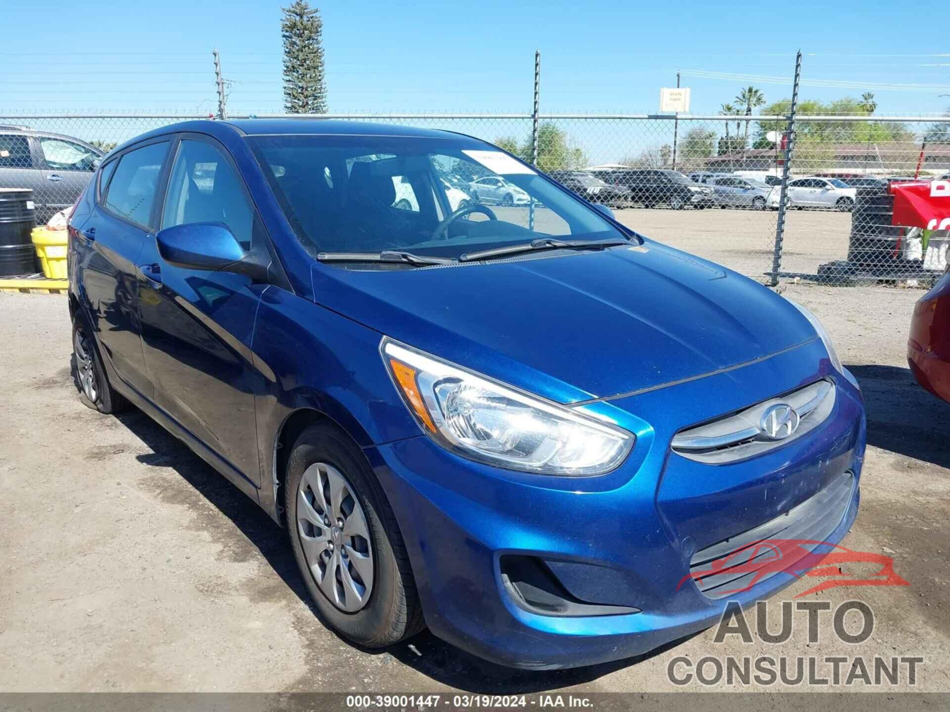 HYUNDAI ACCENT 2017 - KMHCT5AE8HU326284