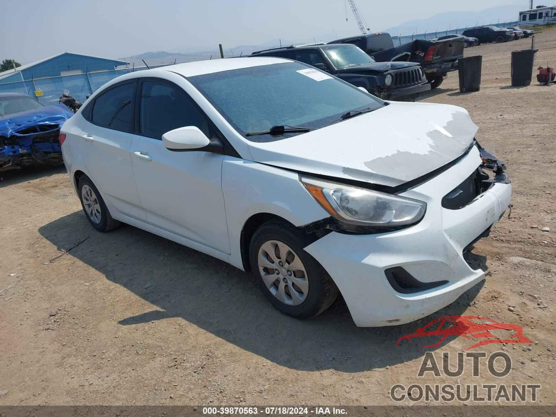 HYUNDAI ACCENT 2016 - KMHCT4AE6GU119157