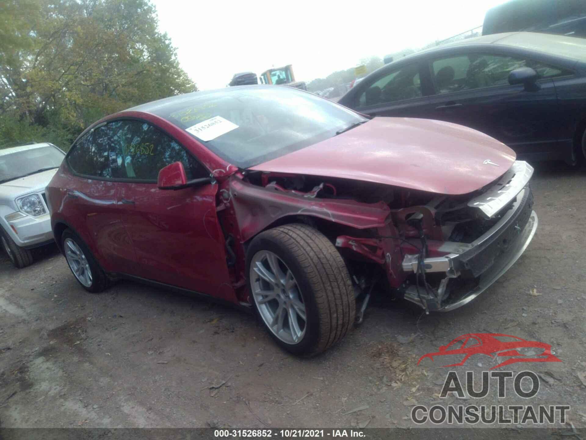 TESLA MODEL Y 2021 - 5YJYGDEE1MF112520